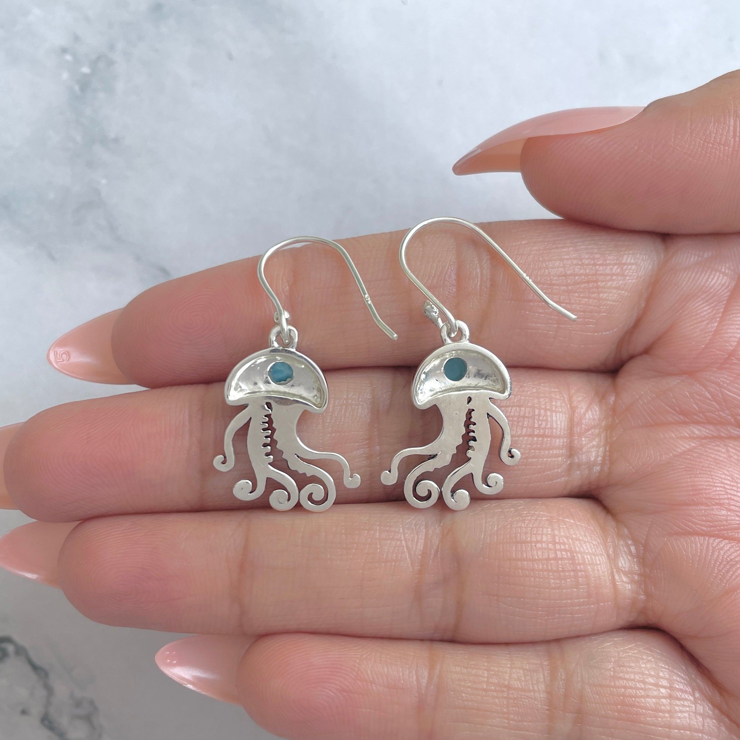 Larimar Earring (LAR-RUE-47.)