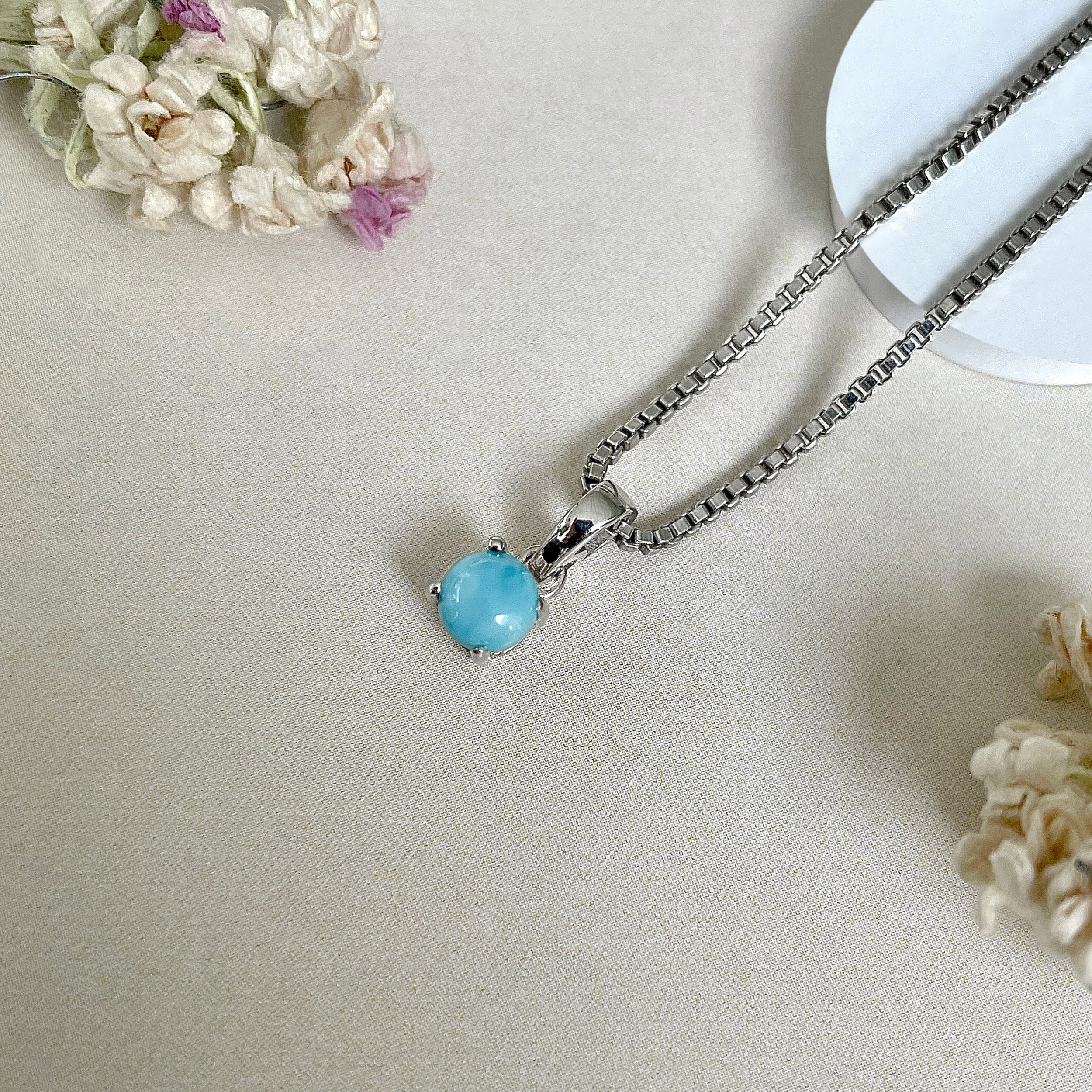 Larimar Pendant-(LAR-SP-1168.)