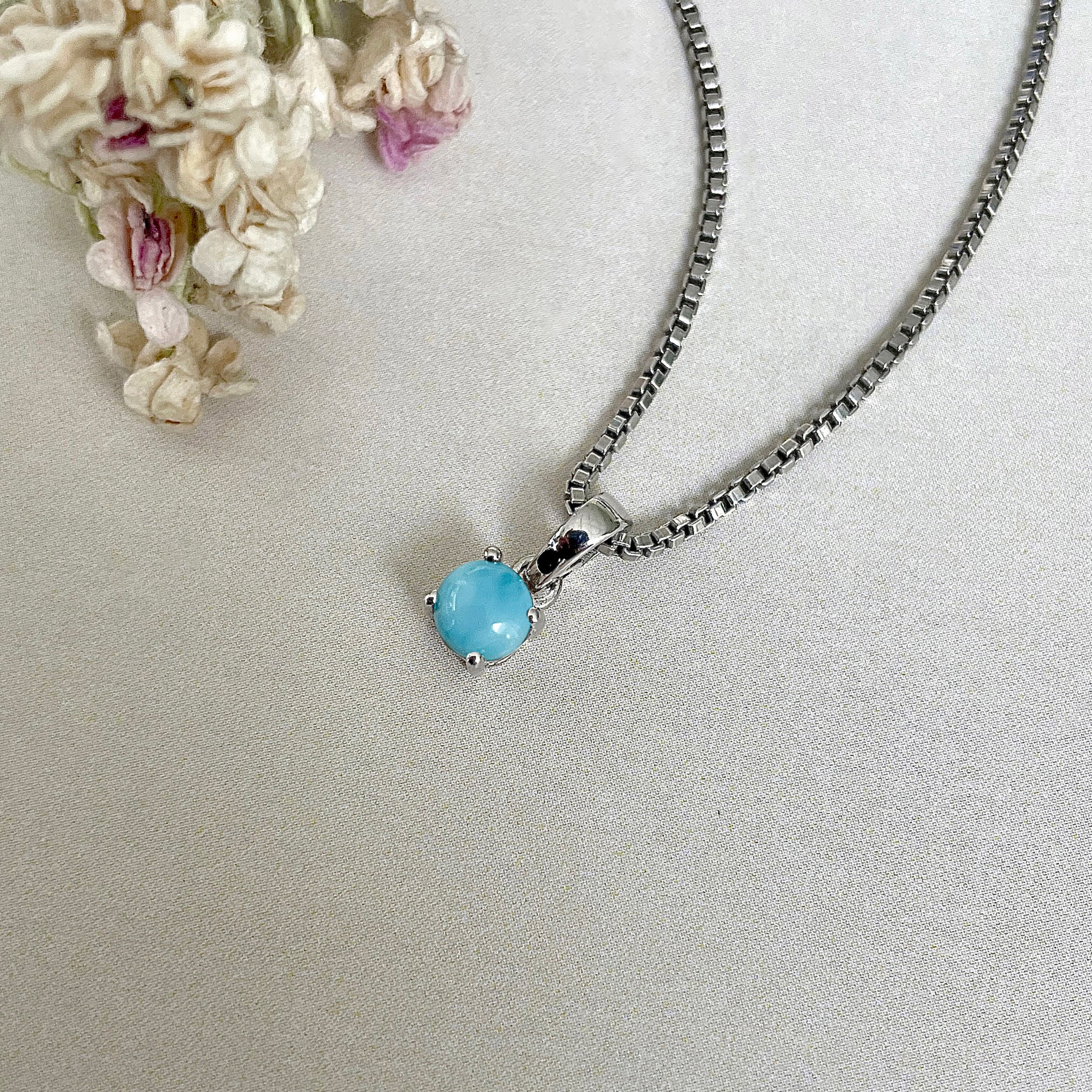 Larimar Pendant-(LAR-SP-1168.)