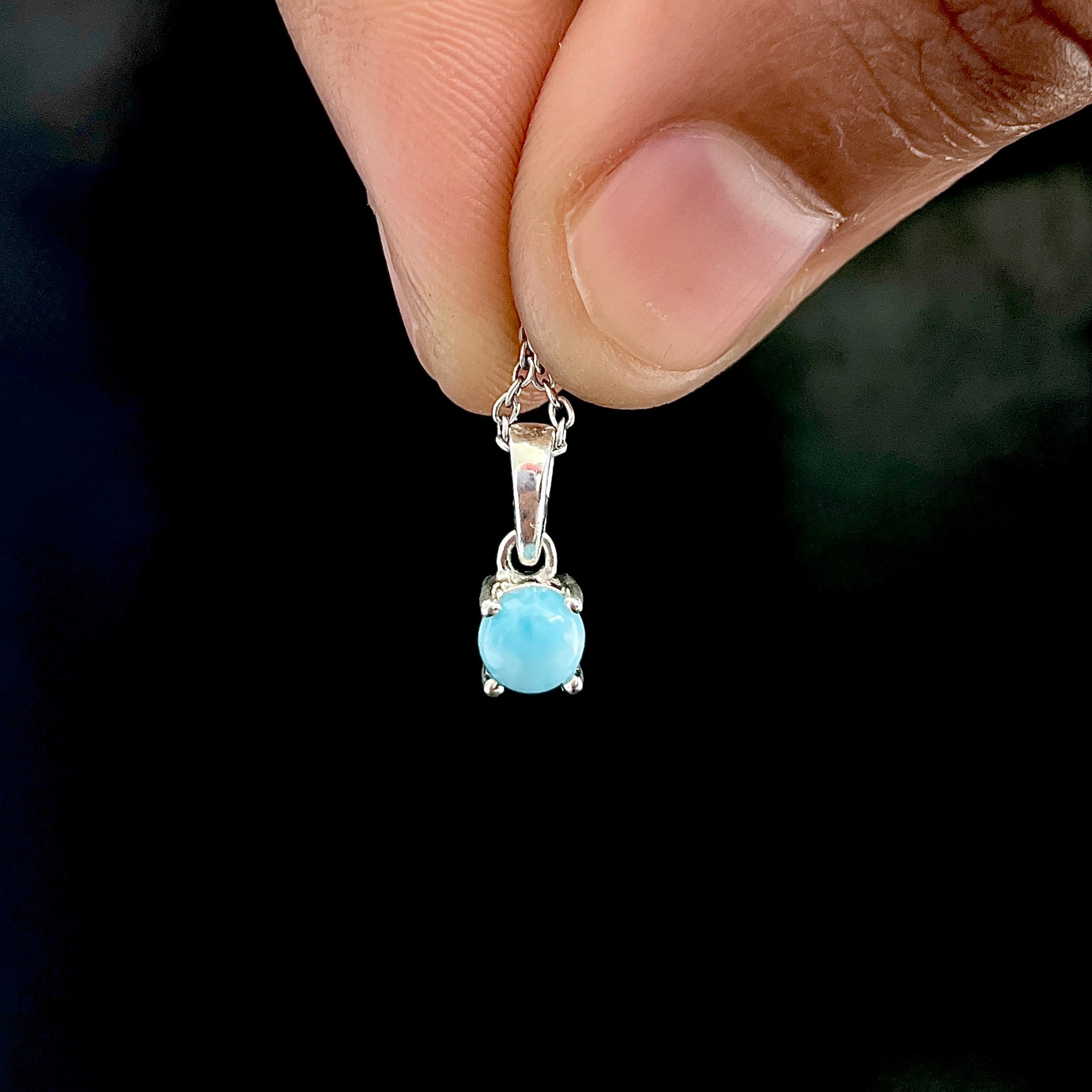Larimar Pendant-(LAR-SP-1168.)