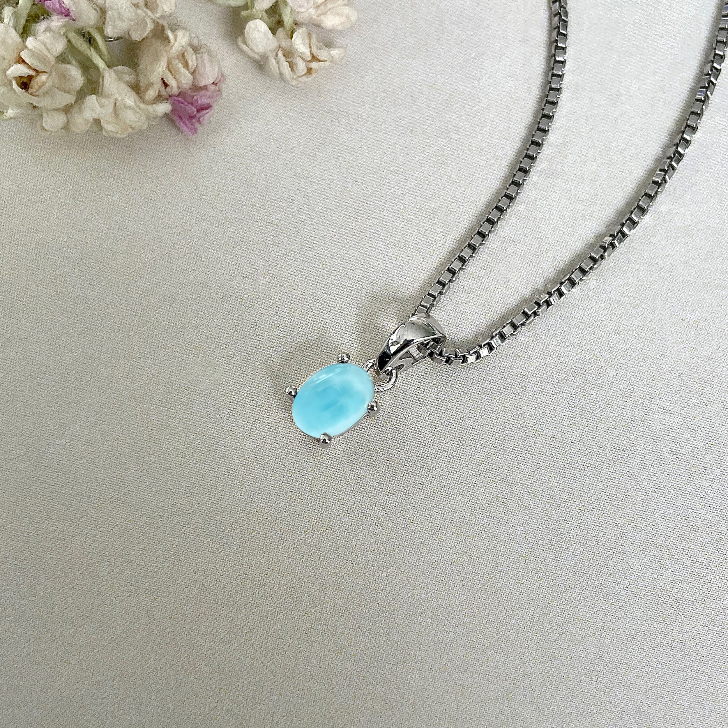 Larimar Pendant-(LAR-SP-1170.)