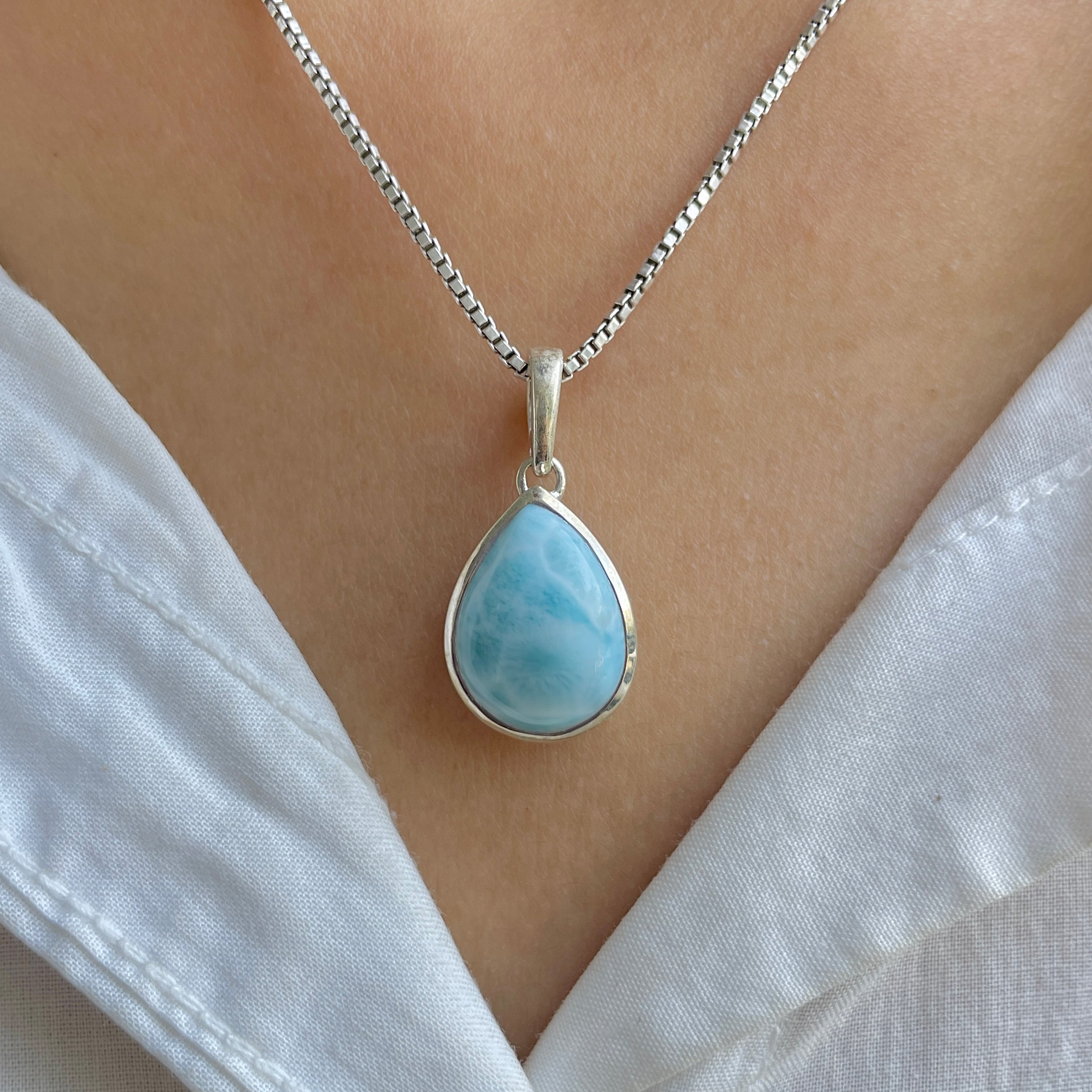 Larimar Pendant-(LAR-SP-474.)
