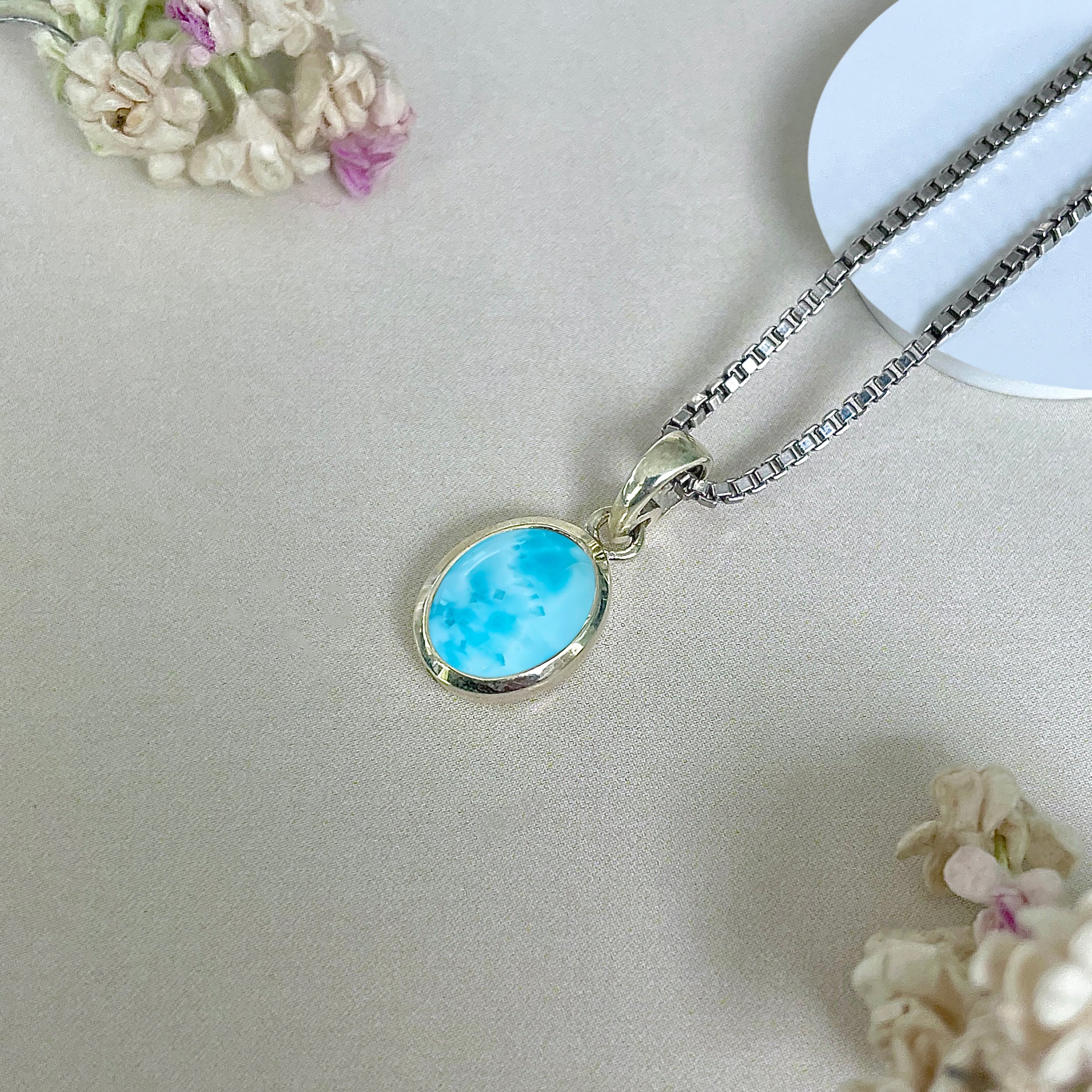 Larimar Pendant-(LAR-SP-682.)