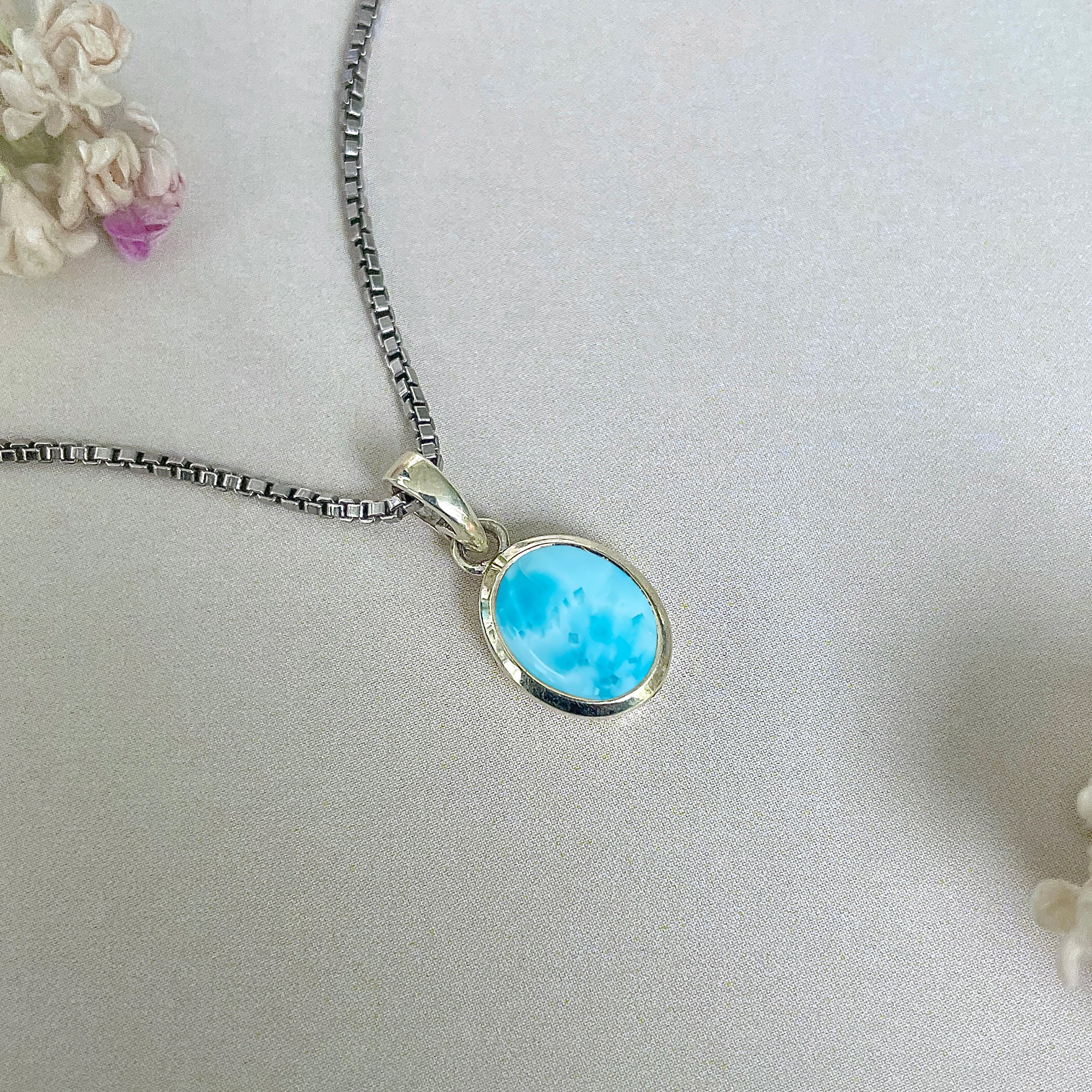 Larimar Pendant-(LAR-SP-682.)