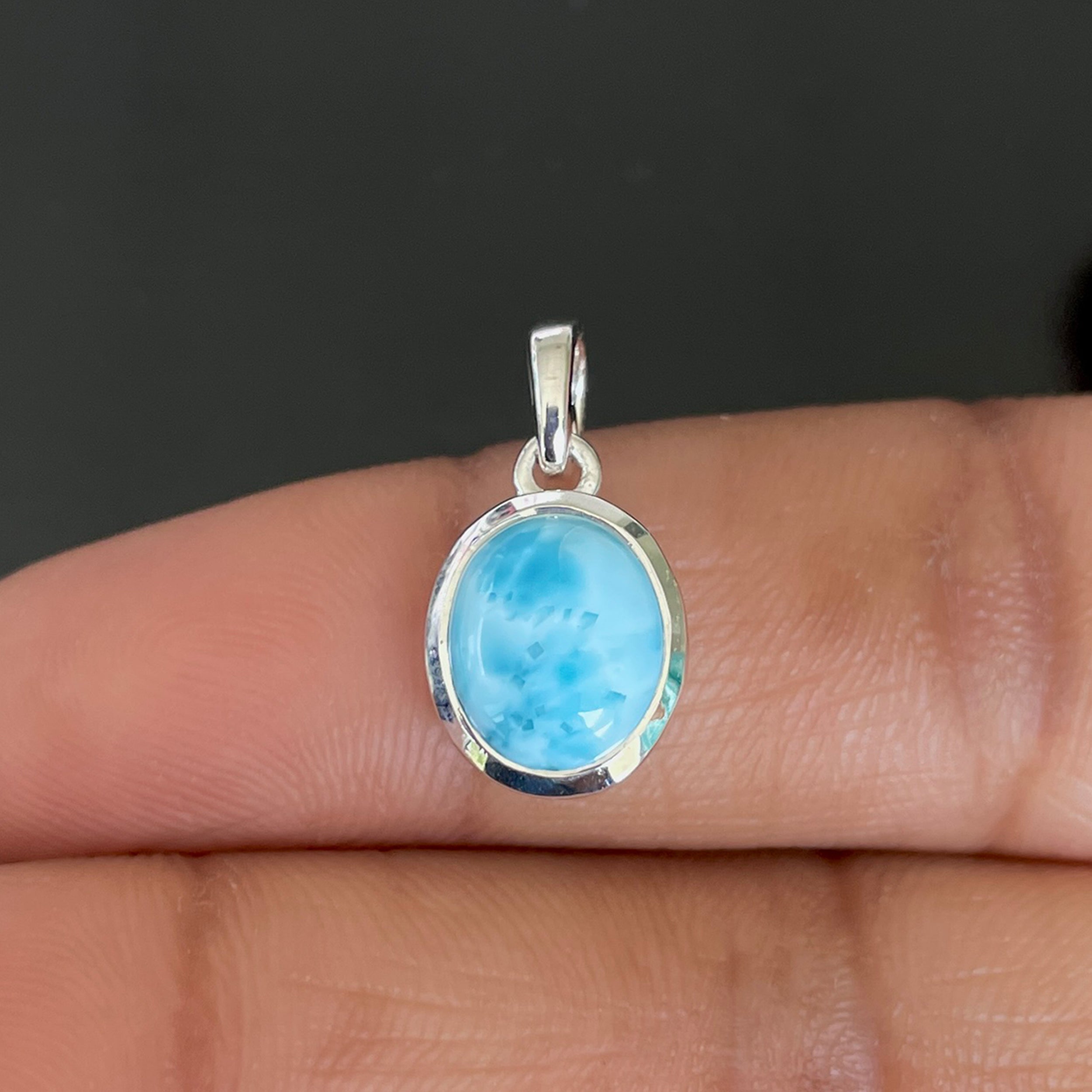 Larimar Pendant-(LAR-SP-682.)