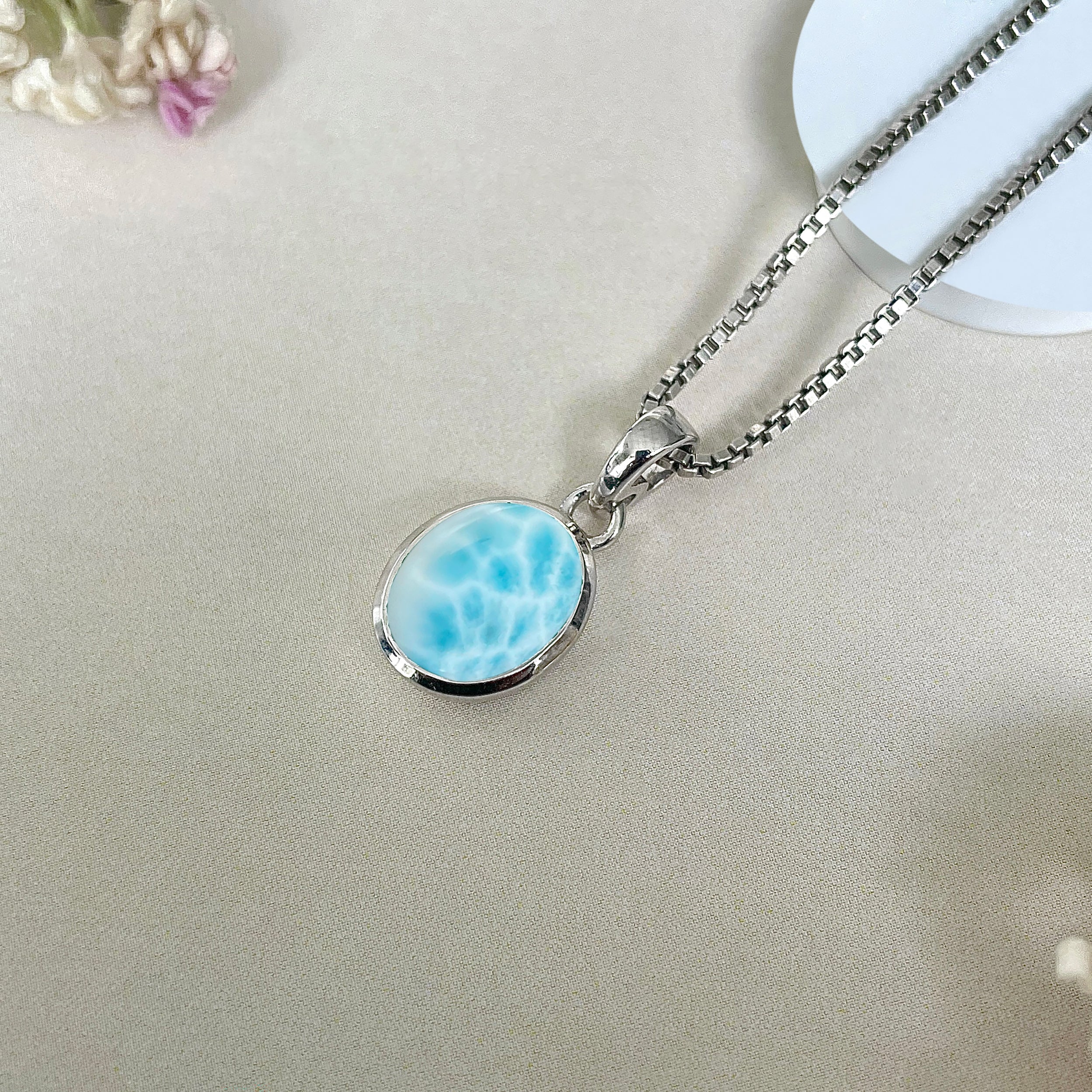 Larimar Pendant-(LAR-SP-684.)