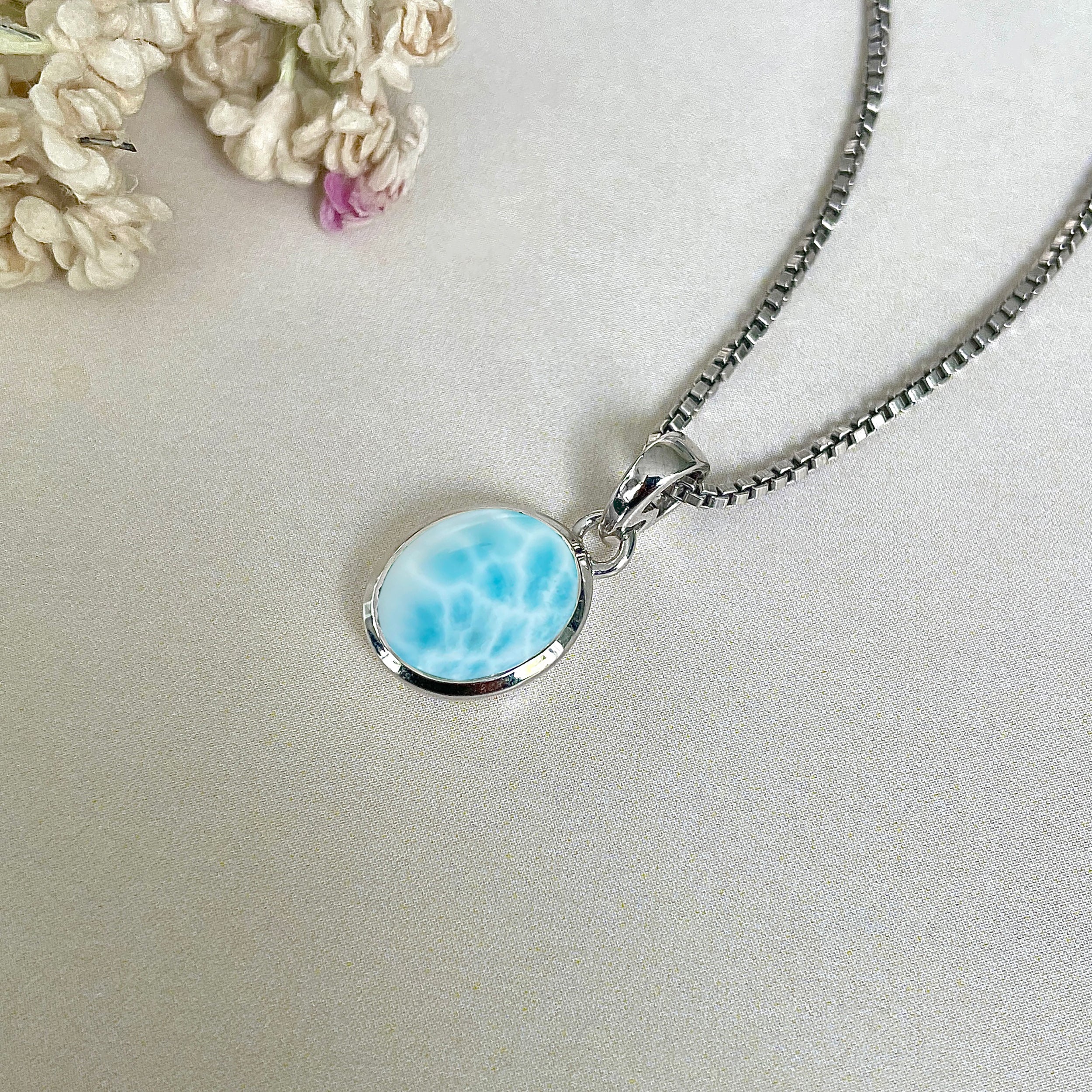 Larimar Pendant-(LAR-SP-684.)
