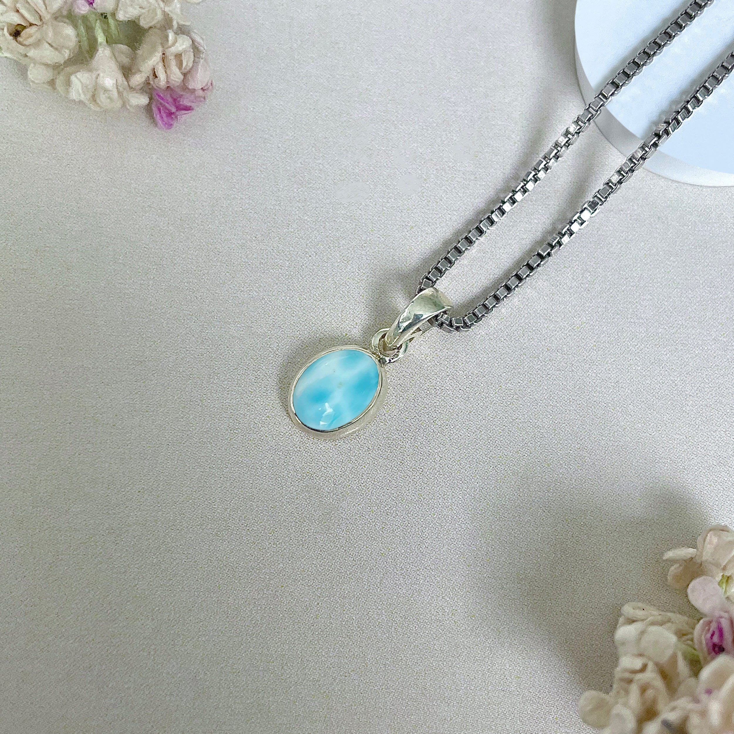 Larimar Pendant-(LAR-SP-685.)