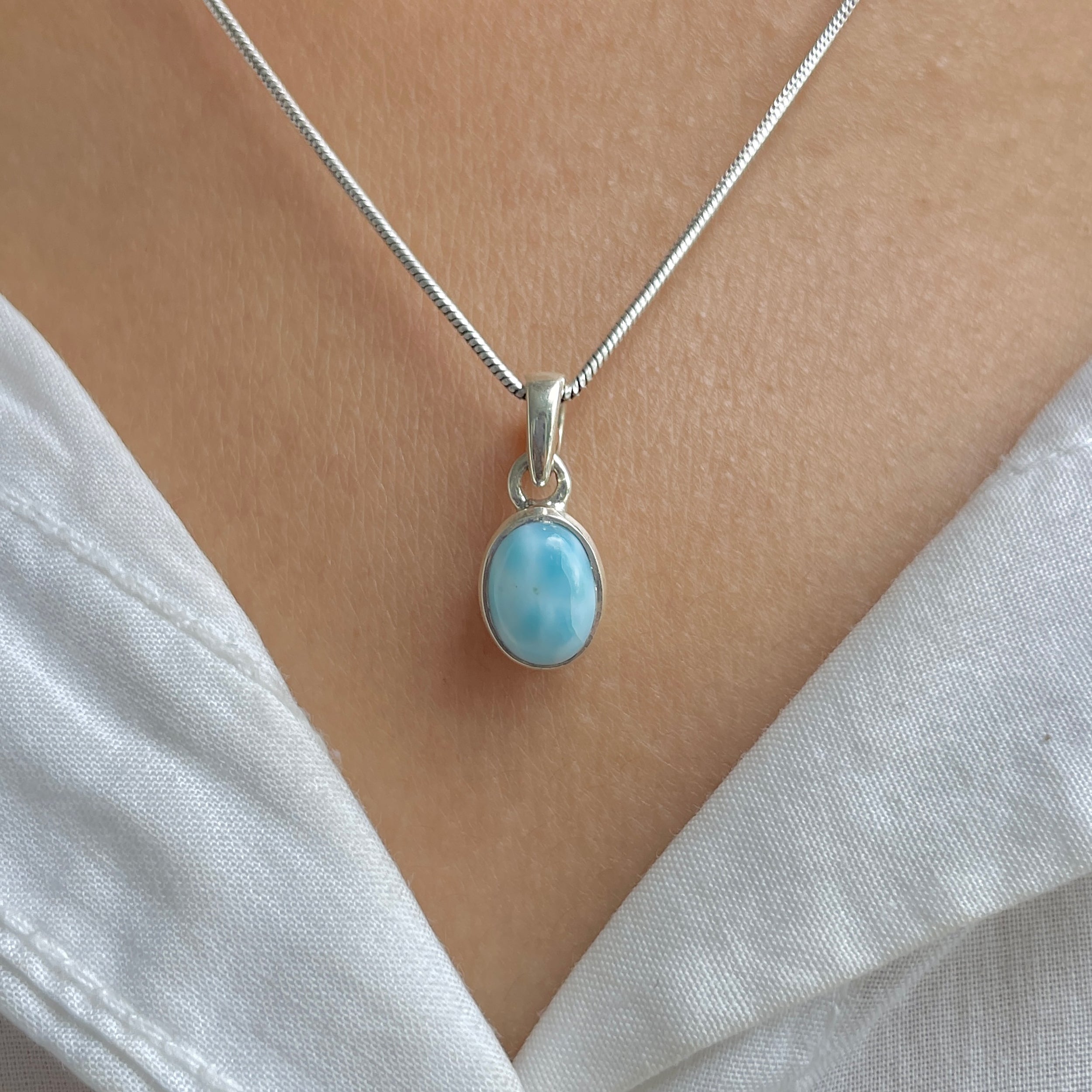 Larimar Pendant-(LAR-SP-685.)