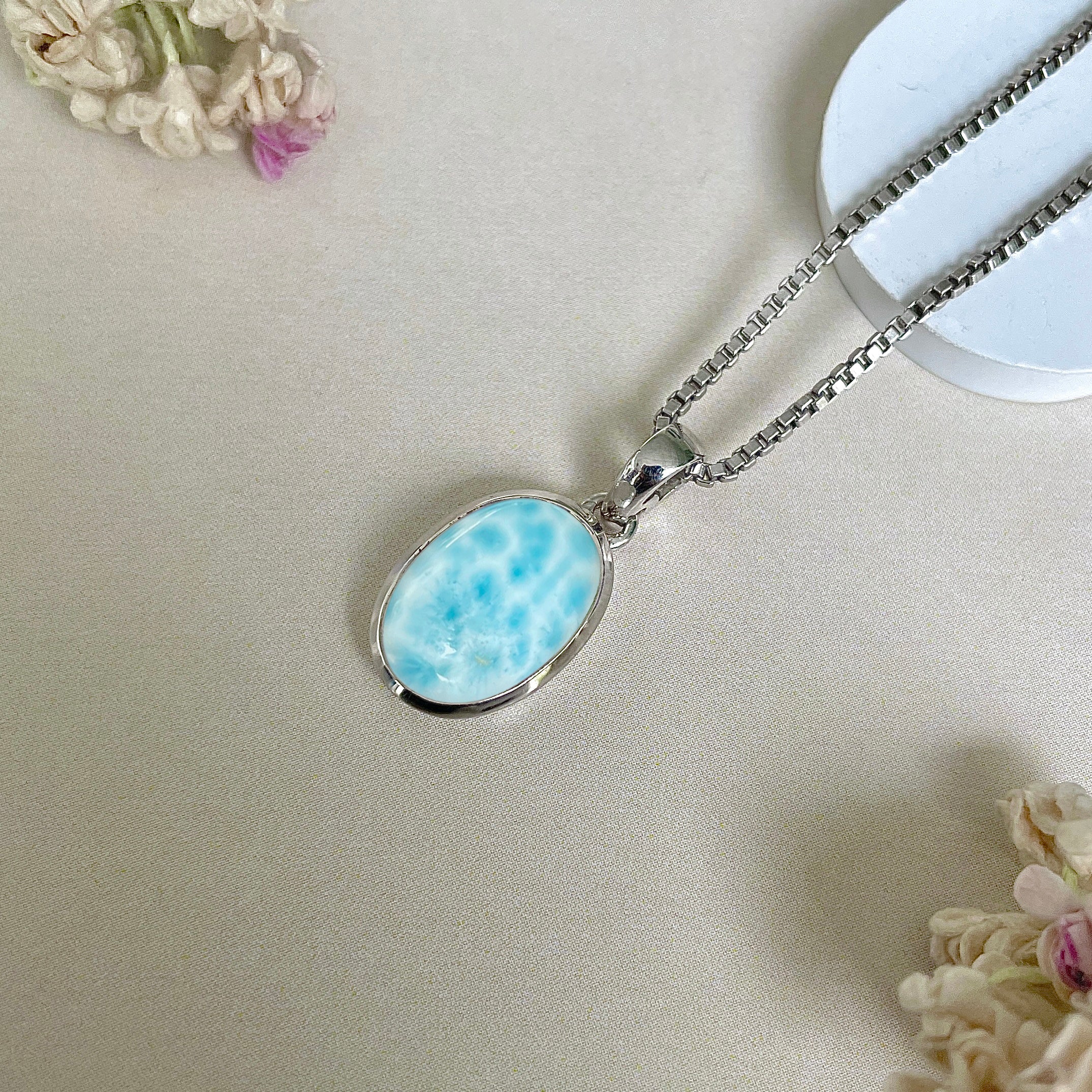 Larimar Pendant-(LAR-SP-686.)