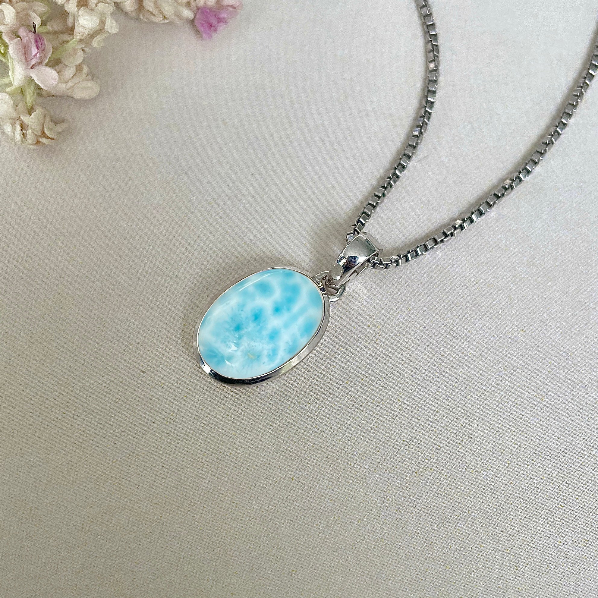 Larimar Pendant-(LAR-SP-686.)