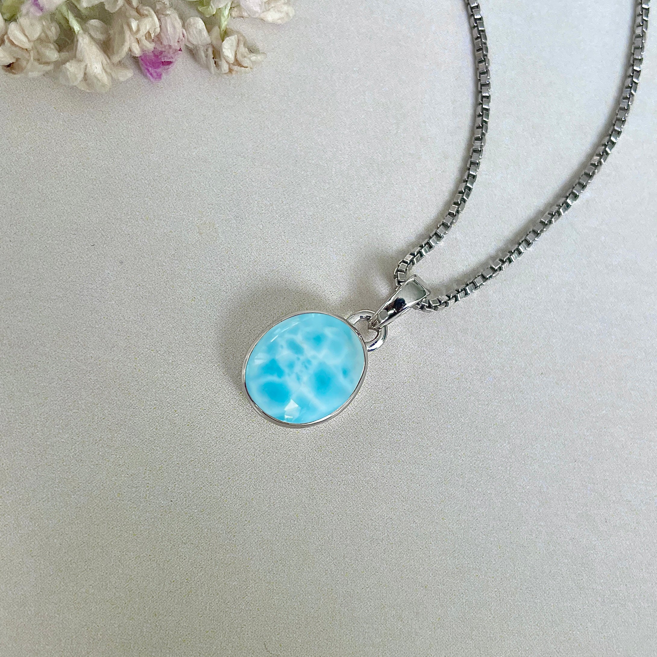 Larimar Pendant-(LAR-SP-687.)