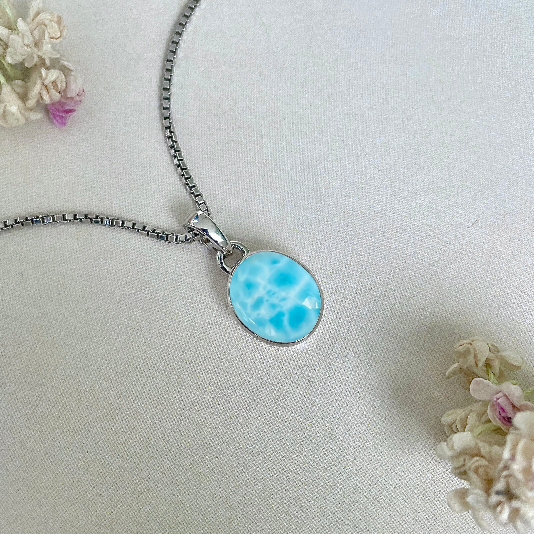 Larimar Pendant-(LAR-SP-687.)