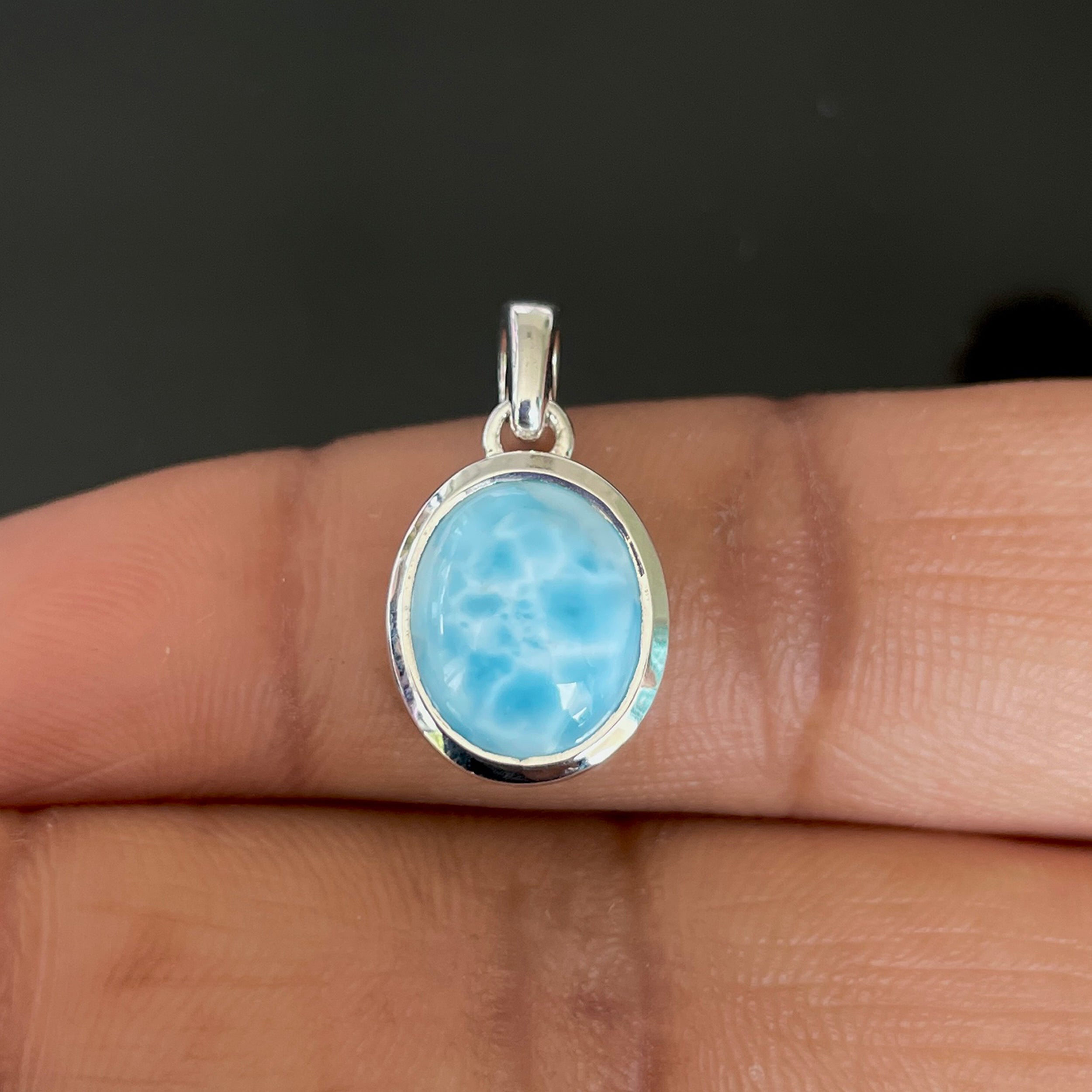 Larimar Pendant-(LAR-SP-687.)