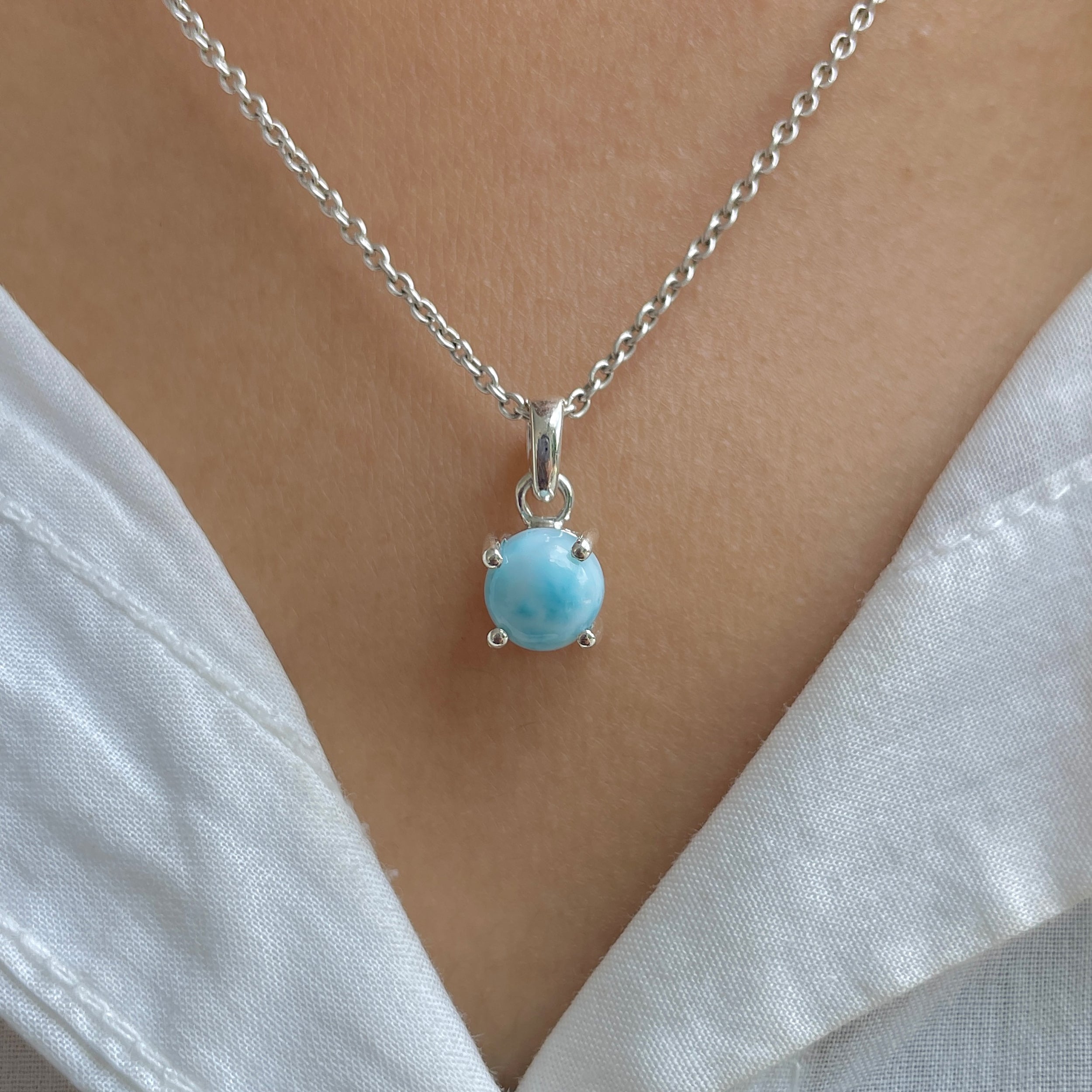 Larimar Pendant-(LAR-SP-929.)