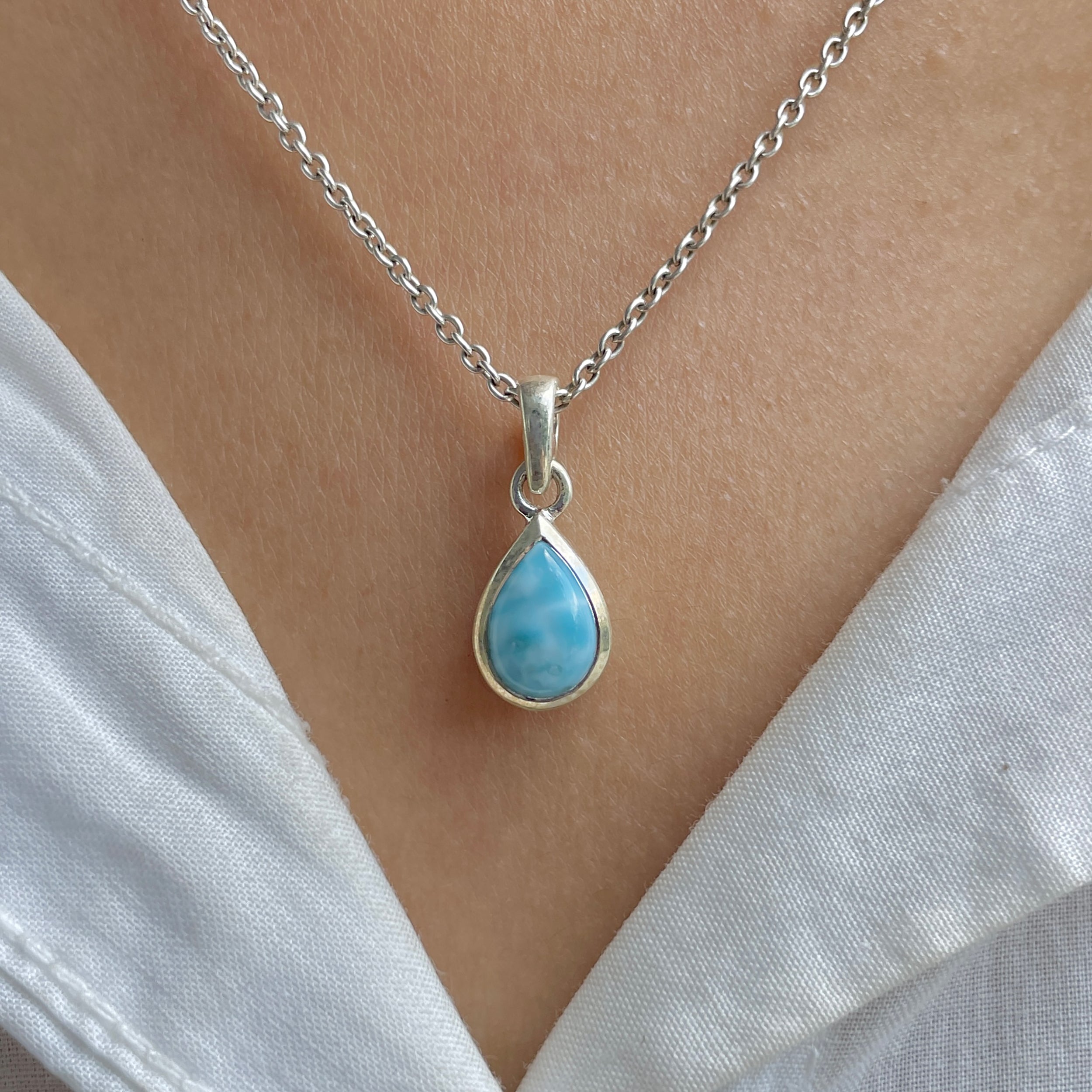 Larimar Pendant-(LAR-SP-943.)