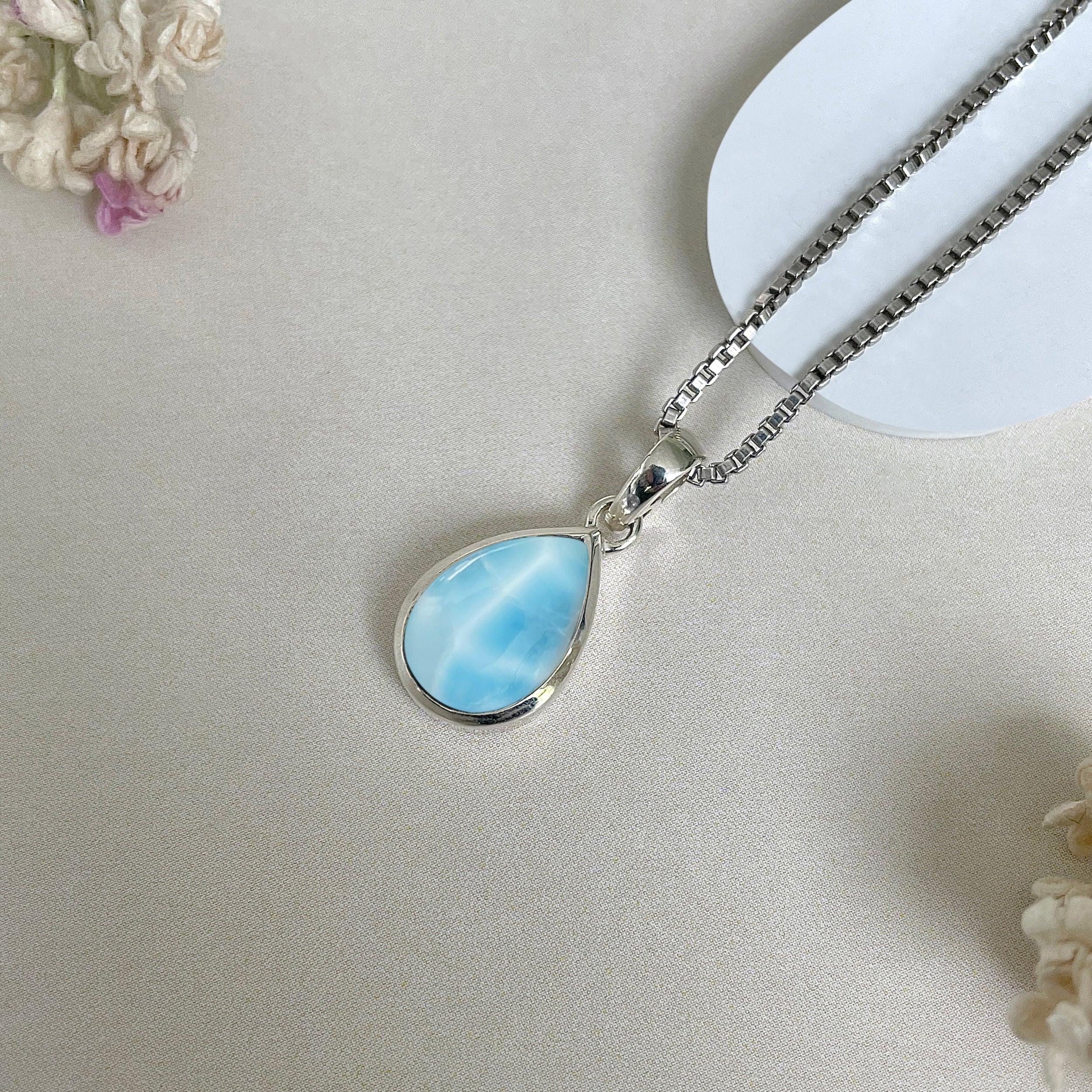 Larimar Pendant-(LAR-SP-946.)