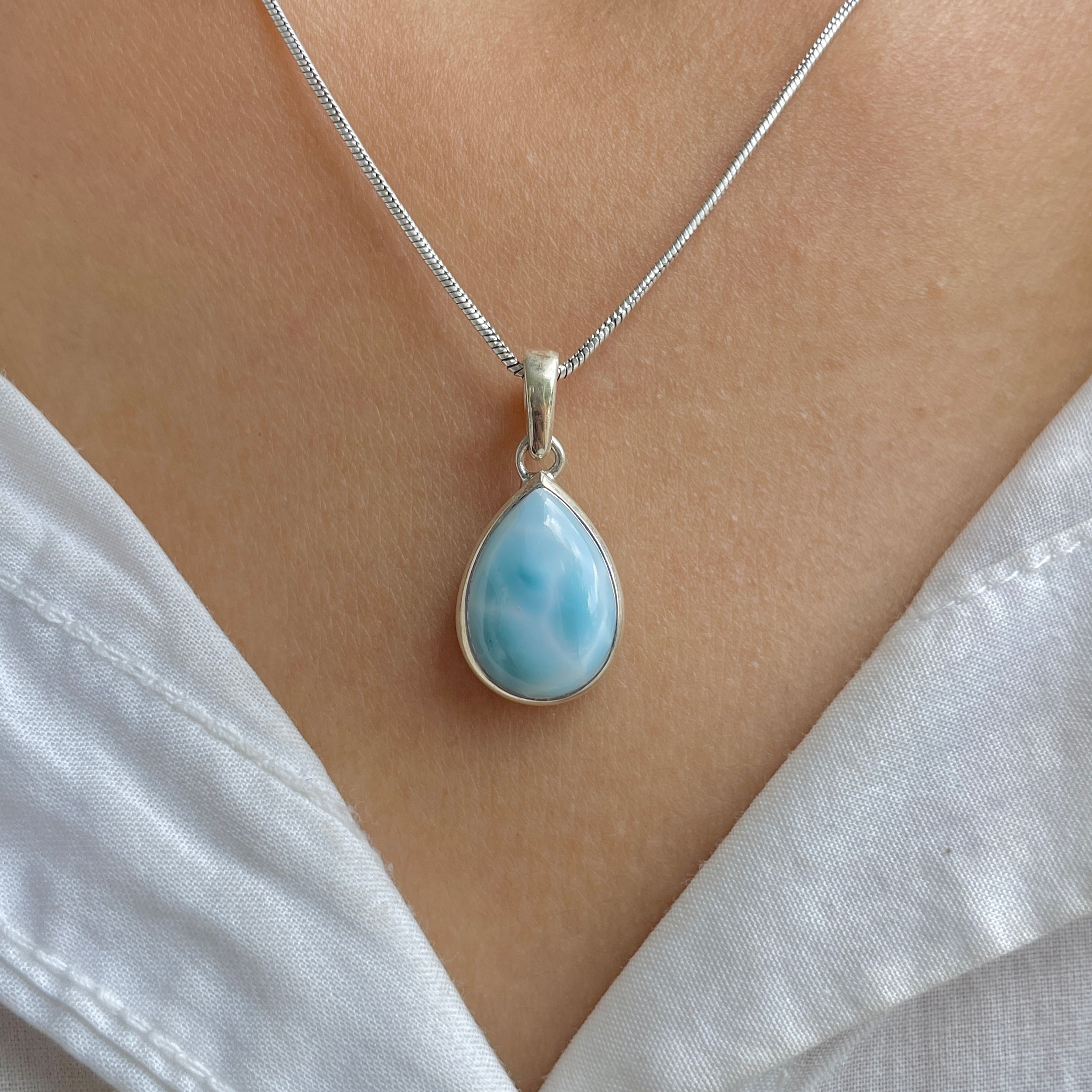Larimar Pendant-(LAR-SP-947.)