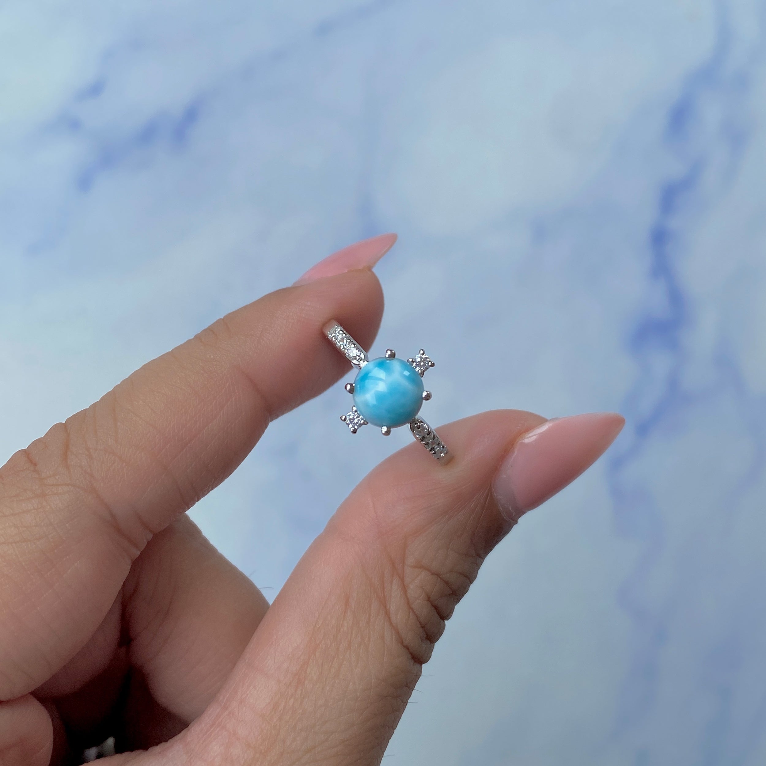 Larimar Ring-(LAR-SR-1621.)
