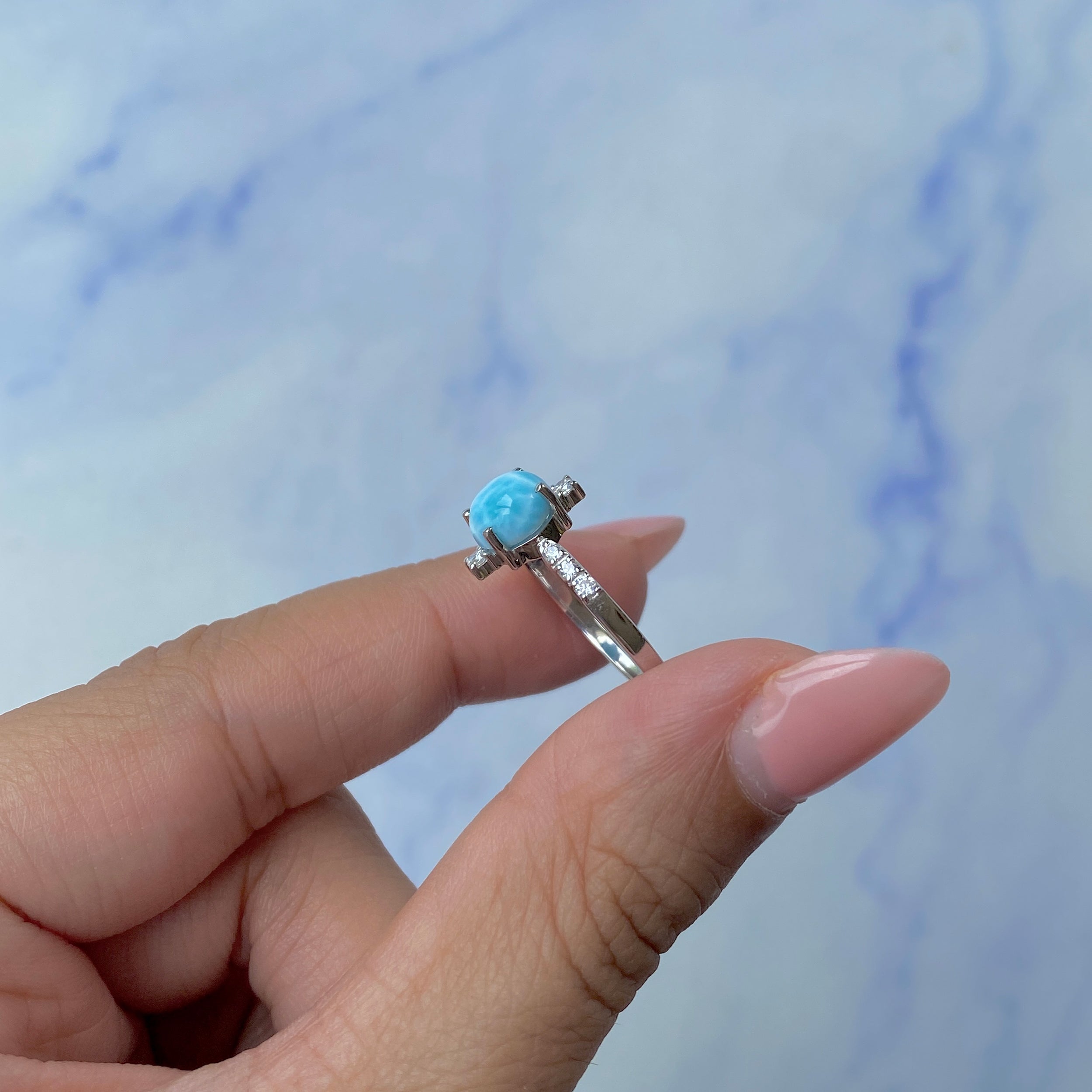 Larimar Ring-(LAR-SR-1621.)