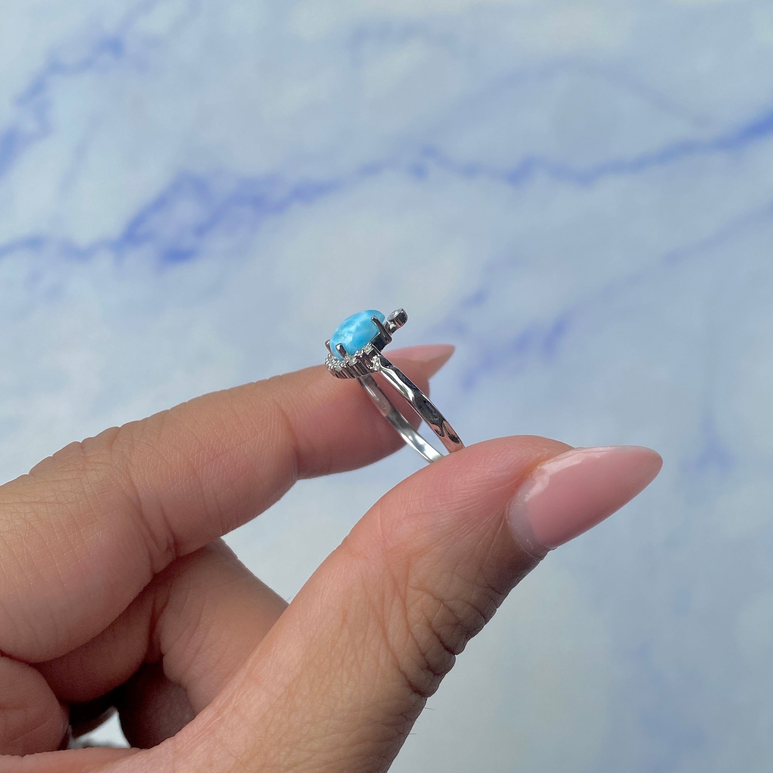 Larimar Ring-(LAR-SR-1622.)
