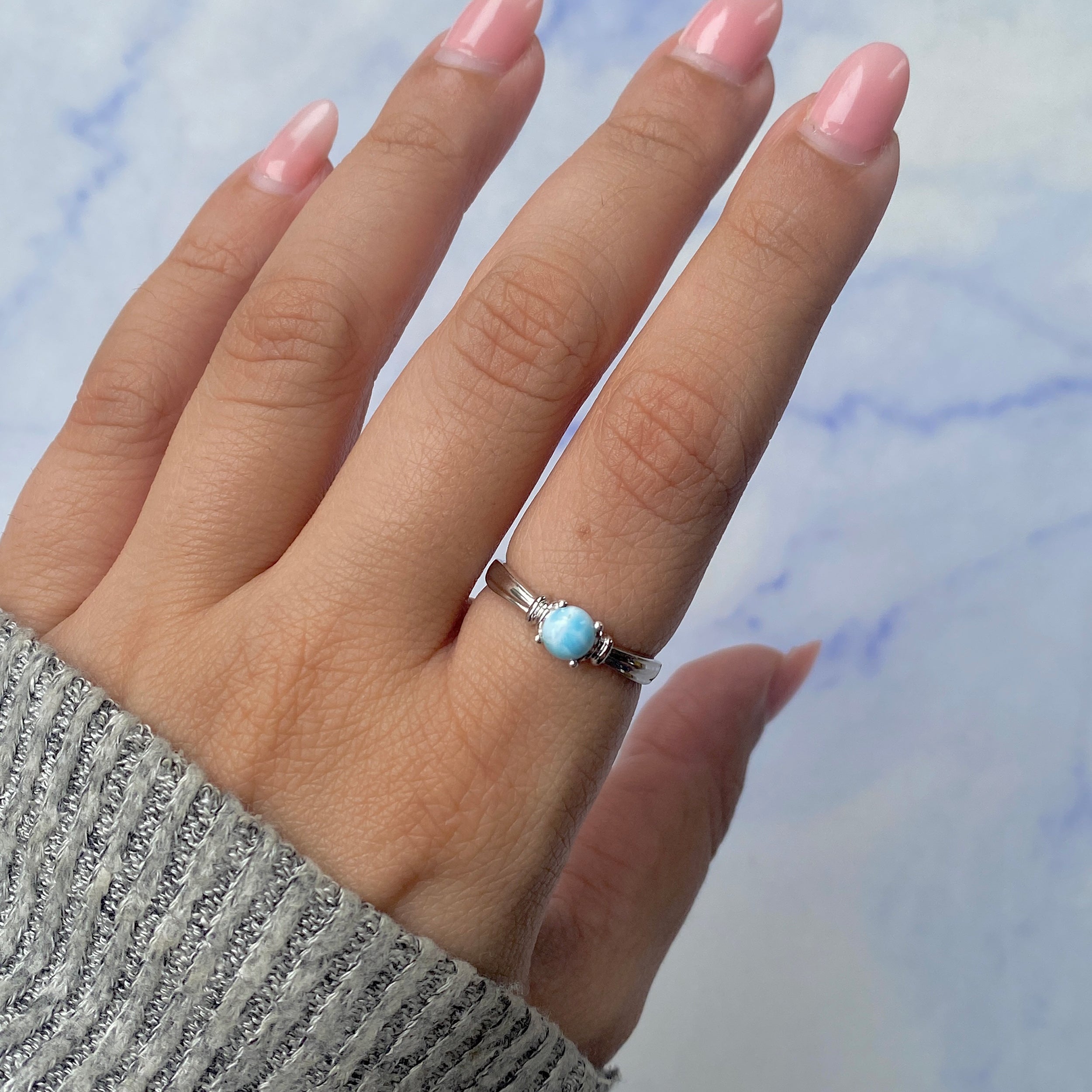 Larimar Ring-(LAR-SR-1643.)