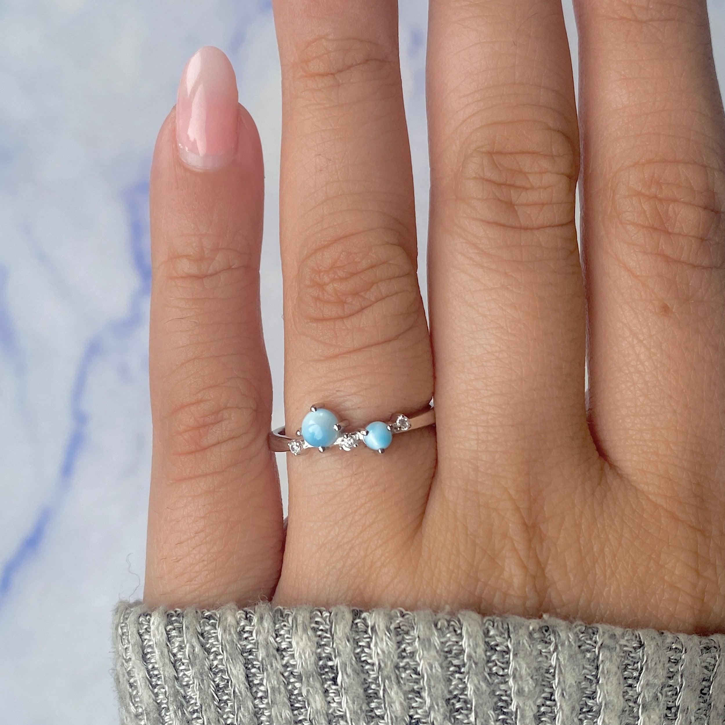 Larimar Ring-(LAR-SR-1661.)