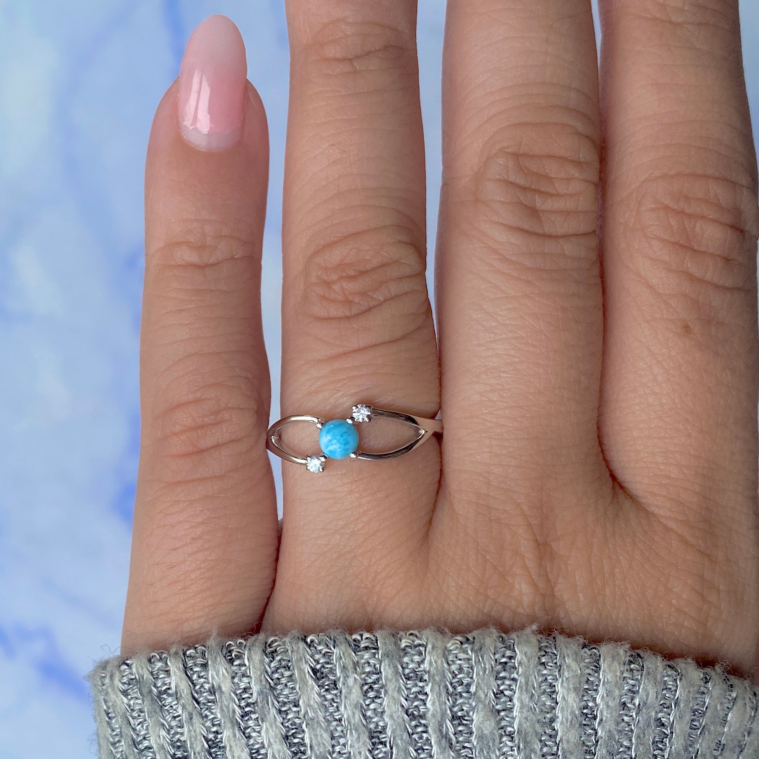 Larimar Ring-(LAR-SR-1712.)