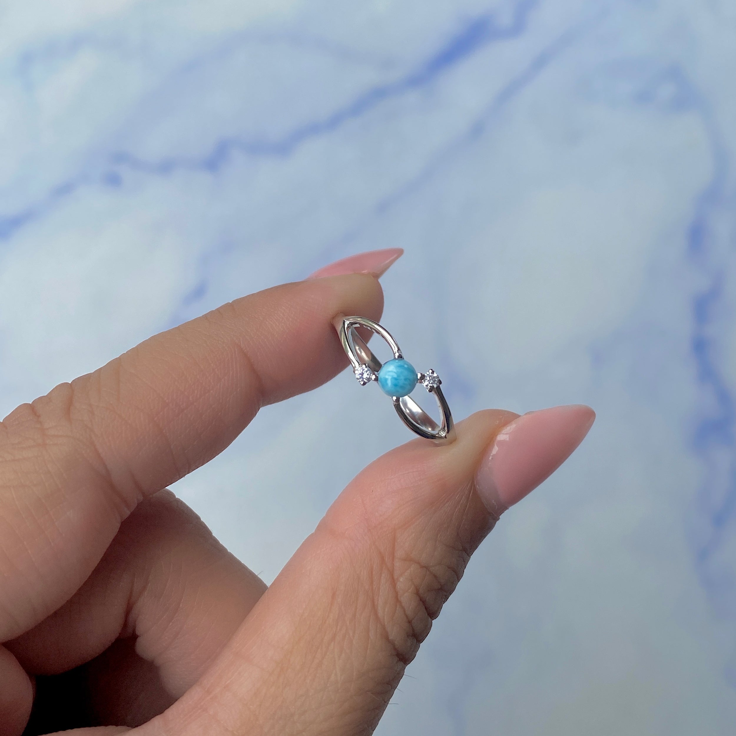 Larimar Ring-(LAR-SR-1712.)