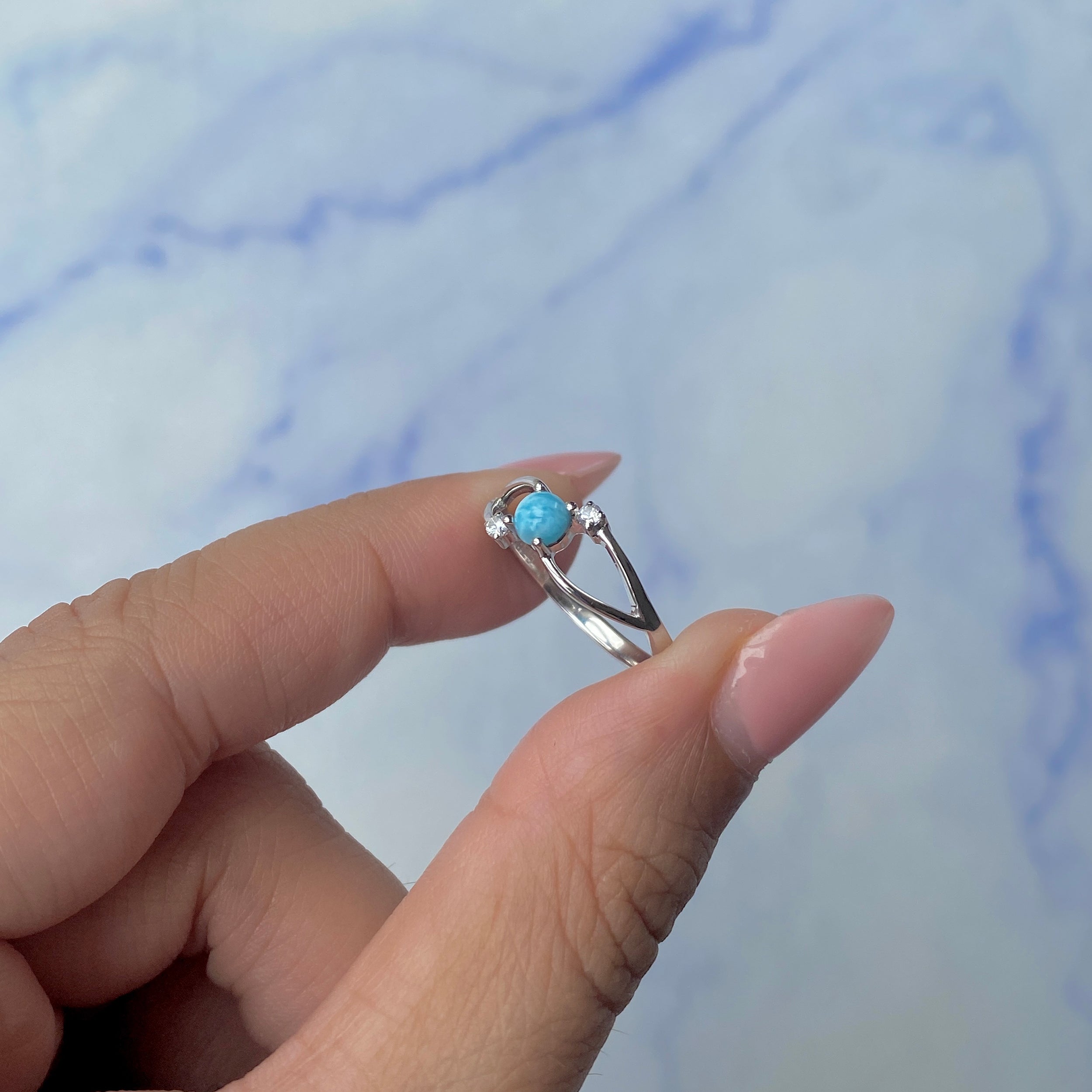 Larimar Ring-(LAR-SR-1712.)