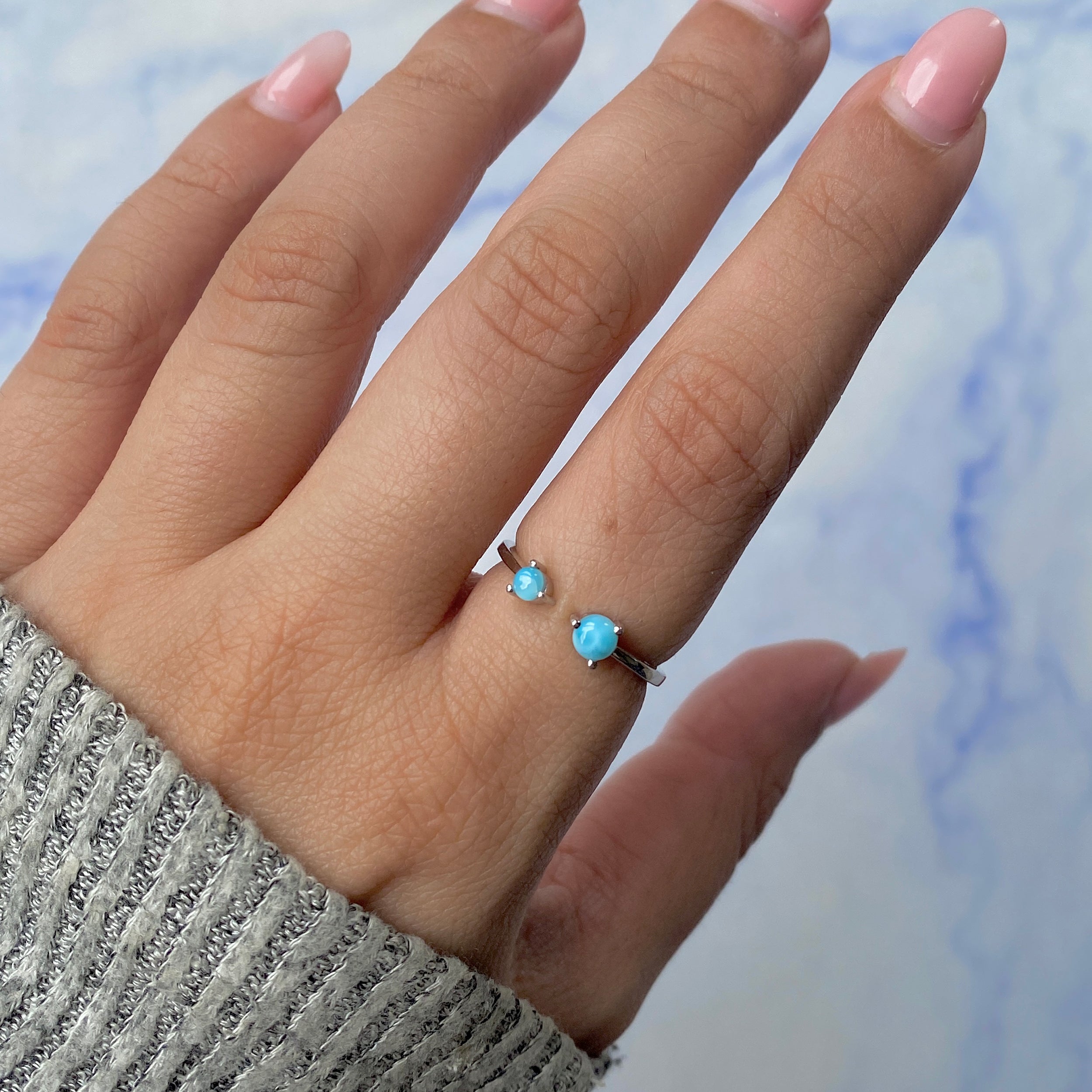 Larimar Ring-(LAR-SR-1713.)