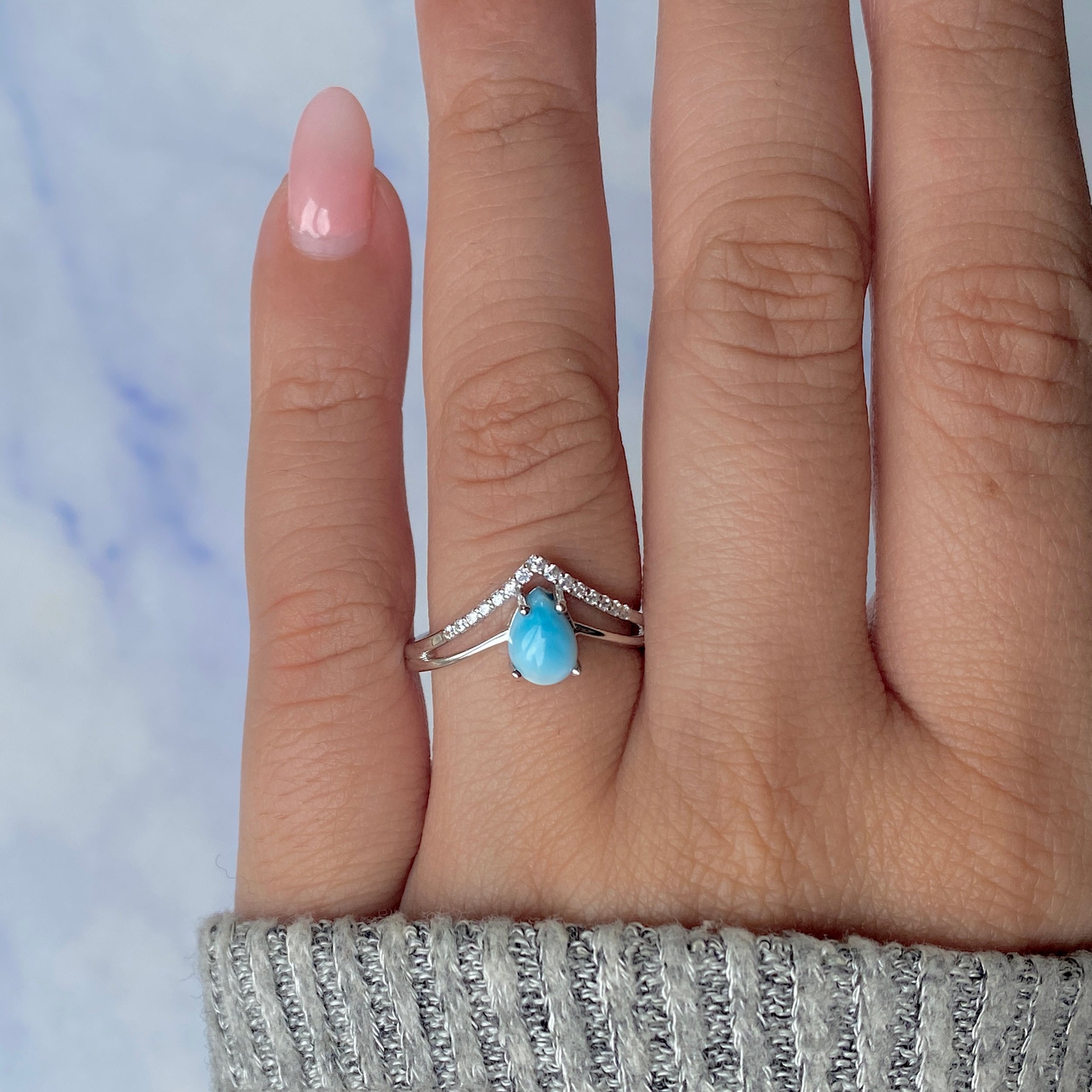 Larimar Ring-(LAR-SR-1716.)