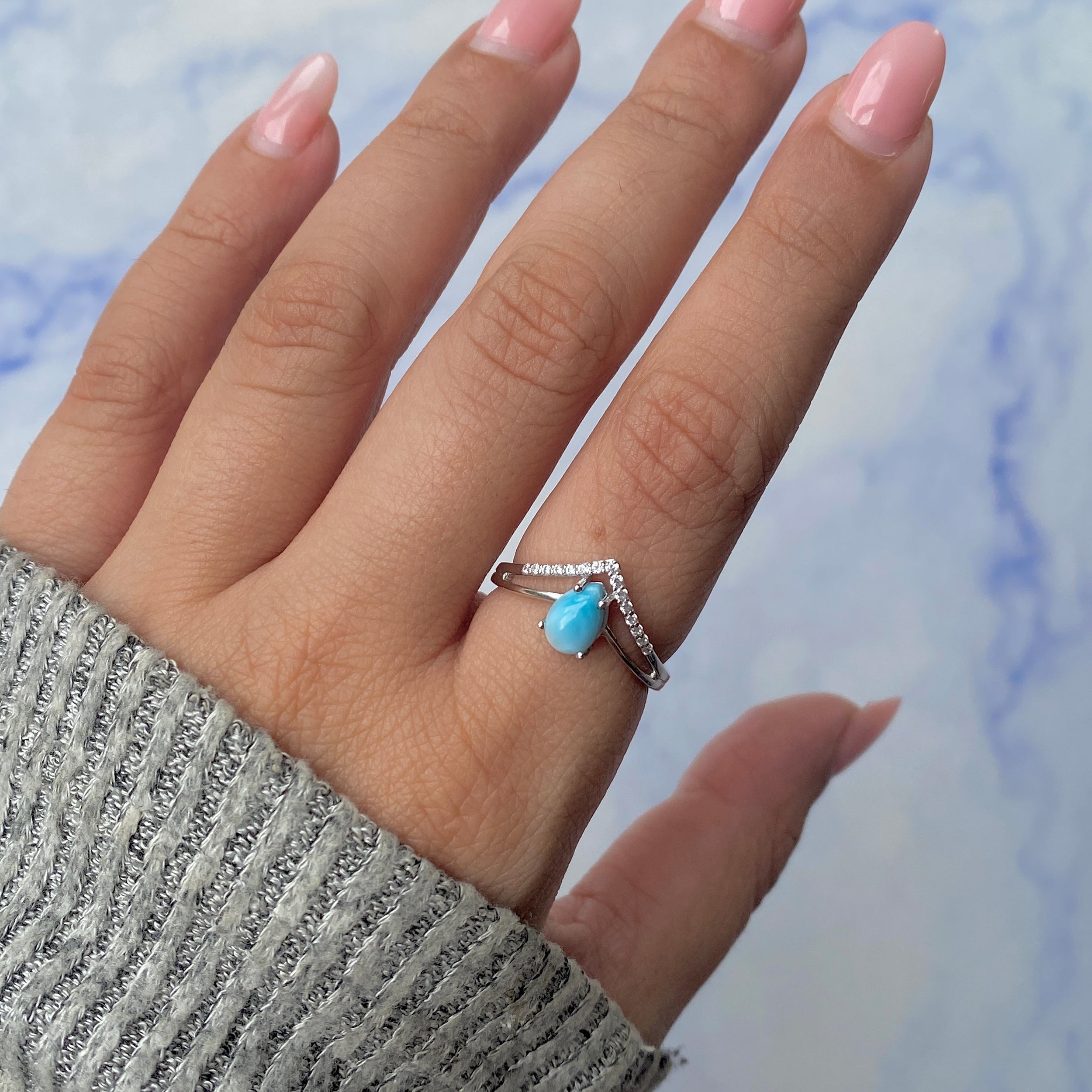 Larimar Ring-(LAR-SR-1716.)