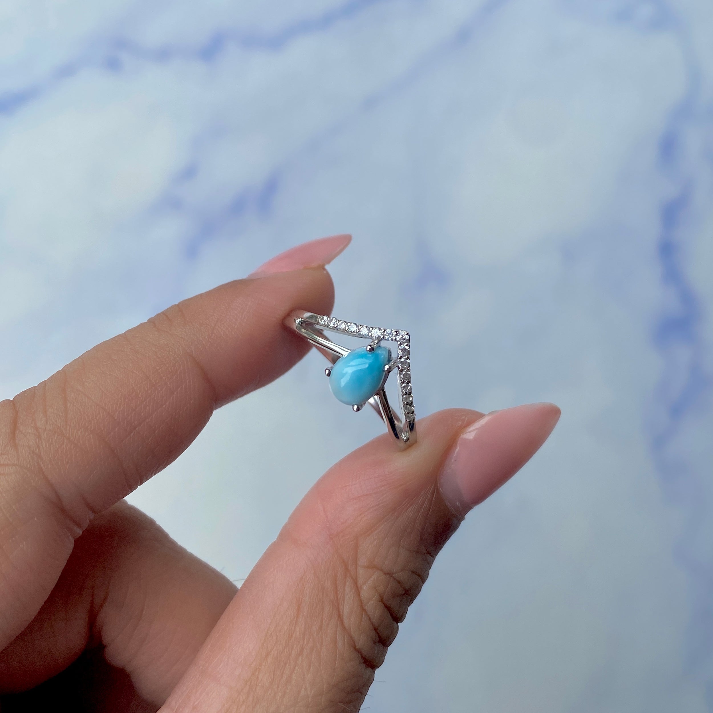 Larimar Ring-(LAR-SR-1716.)