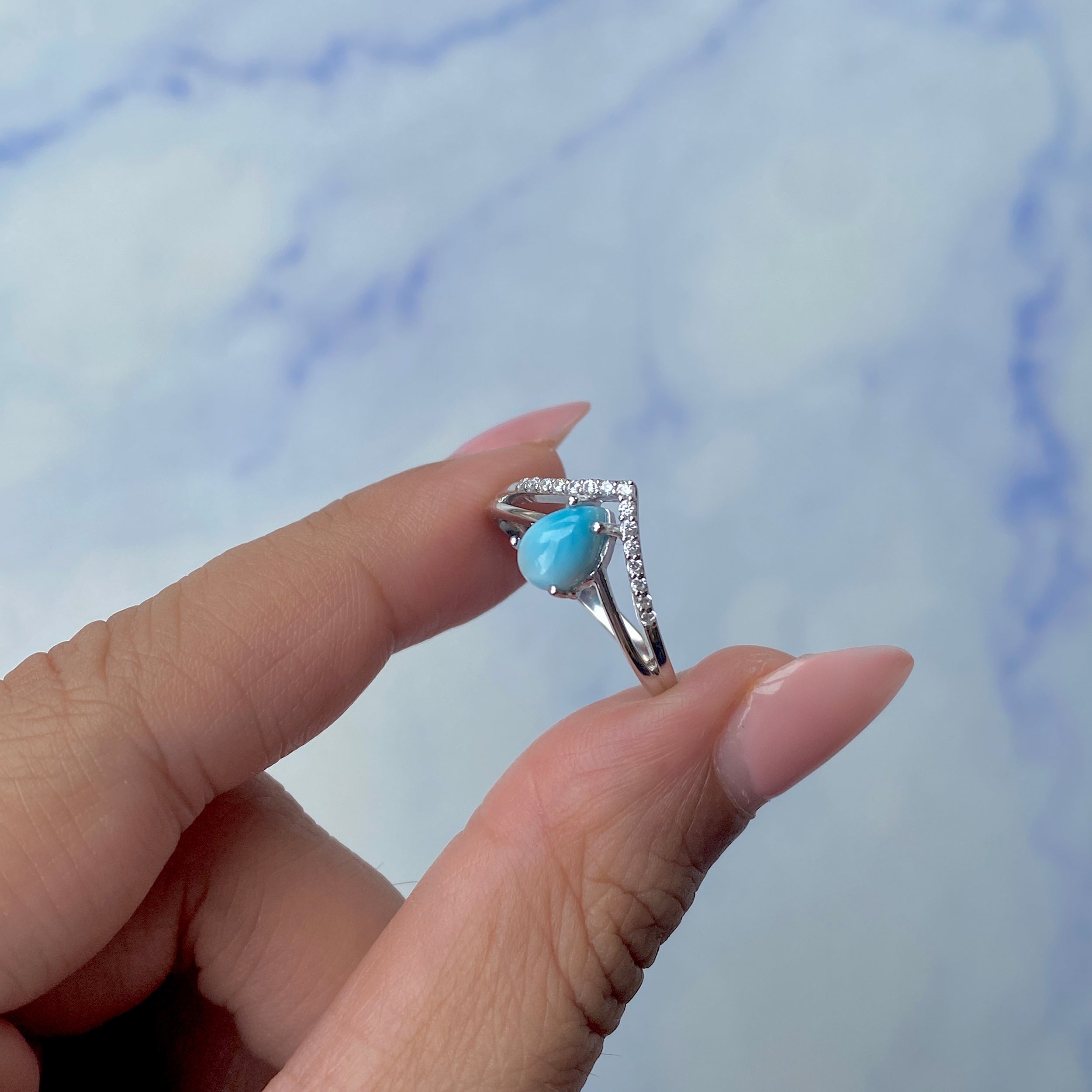 Larimar Ring-(LAR-SR-1716.)