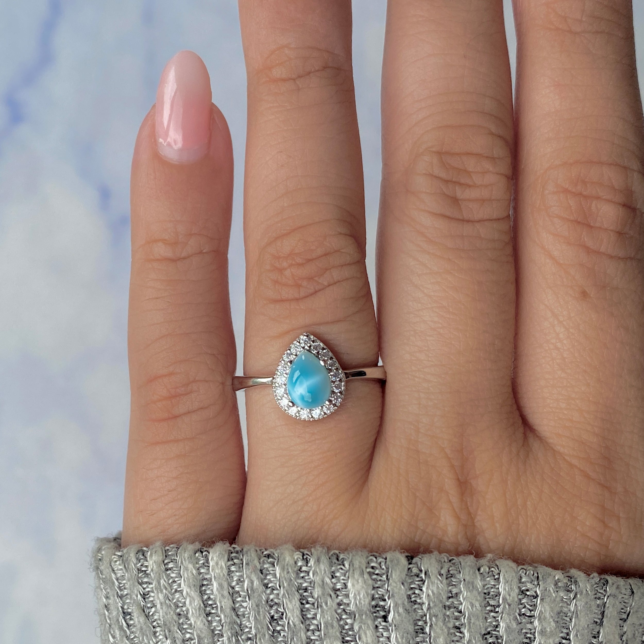 Larimar Ring-(LAR-SR-1804.)