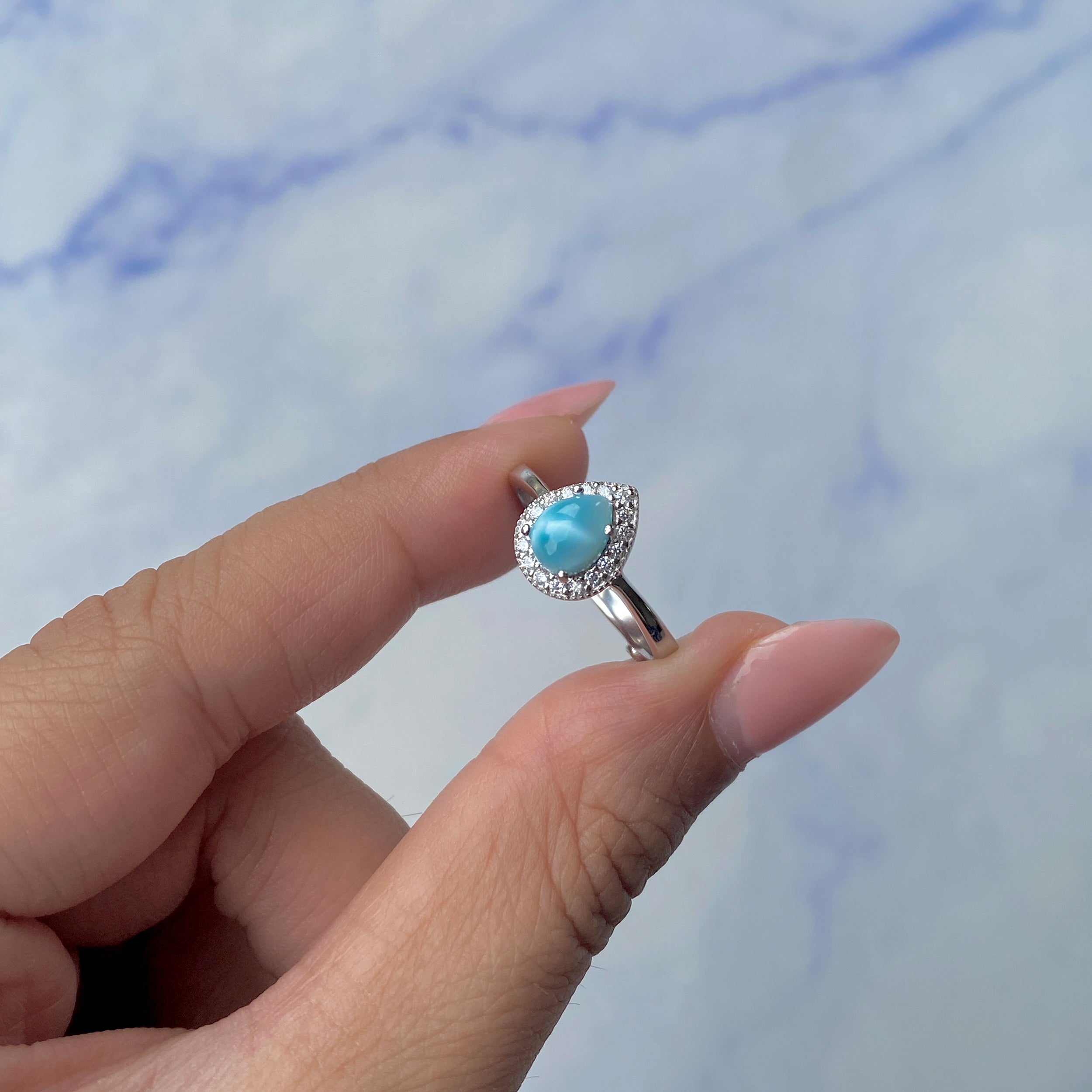Larimar Ring-(LAR-SR-1804.)