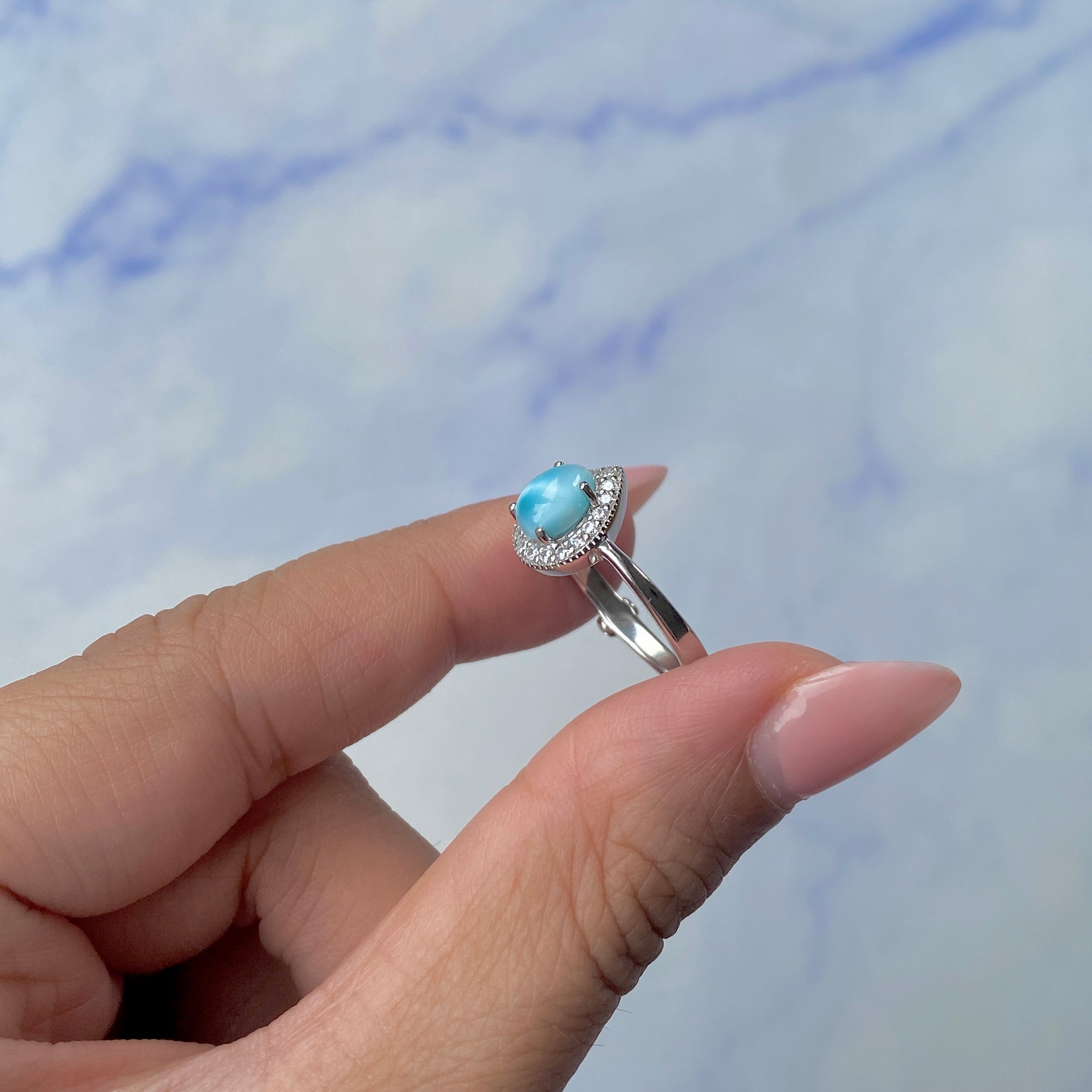 Larimar Ring-(LAR-SR-1804.)