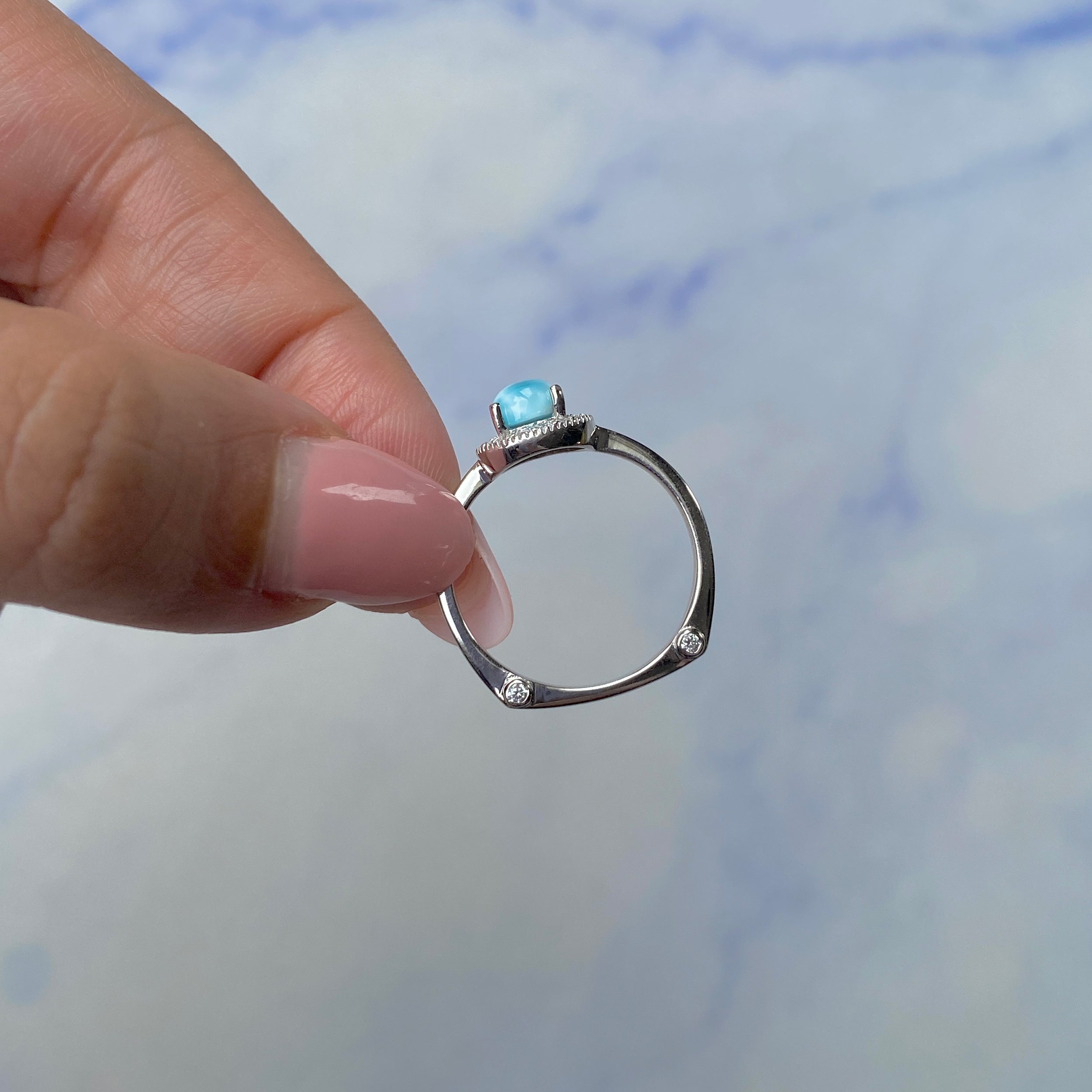Larimar Ring-(LAR-SR-1804.)