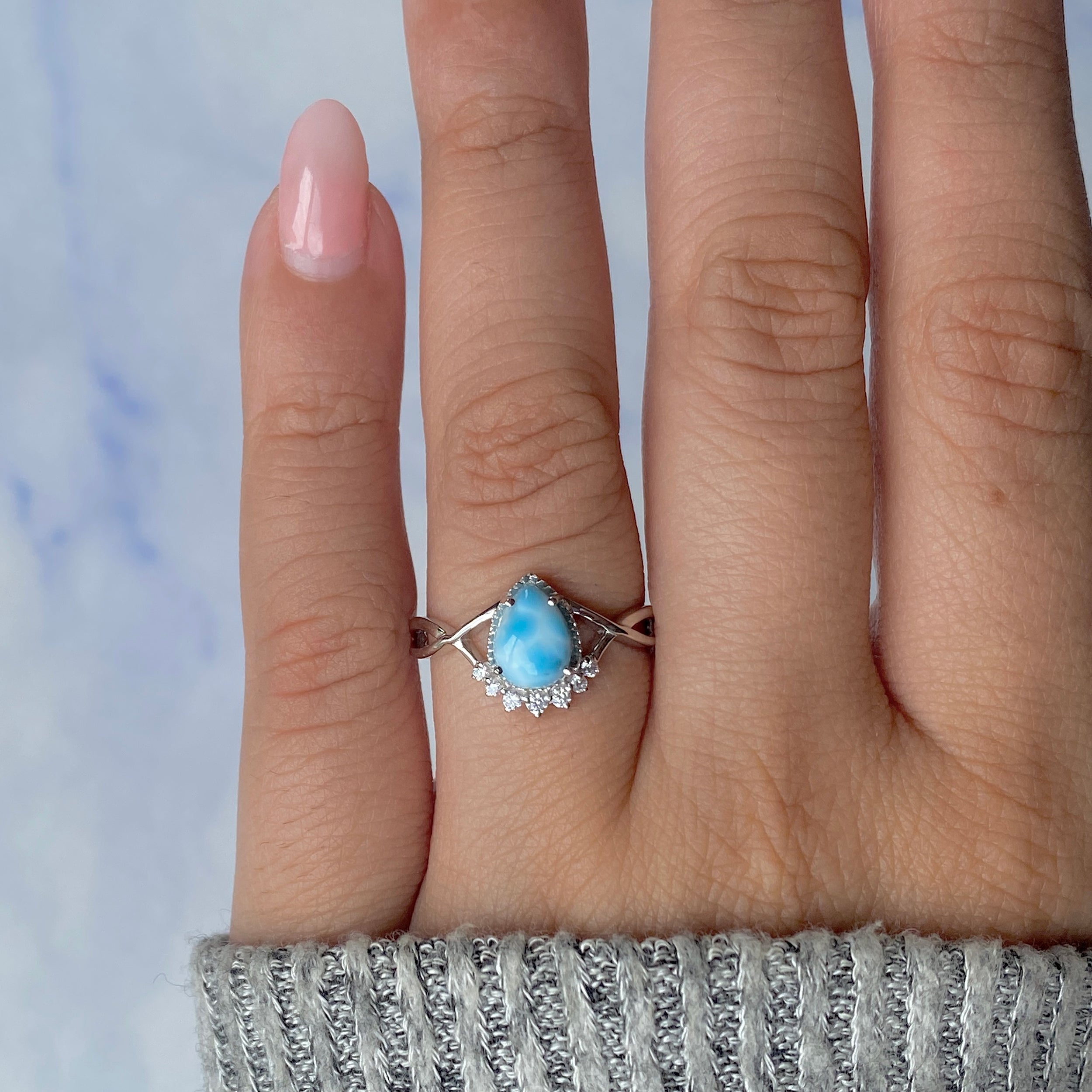 Larimar Ring-(LAR-SR-1930.)
