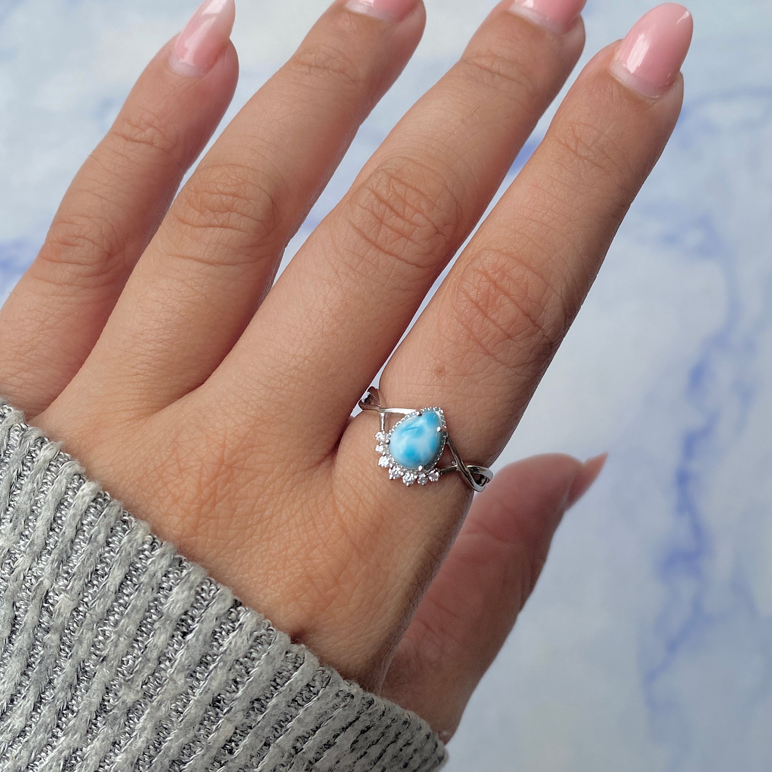 Larimar Ring-(LAR-SR-1930.)