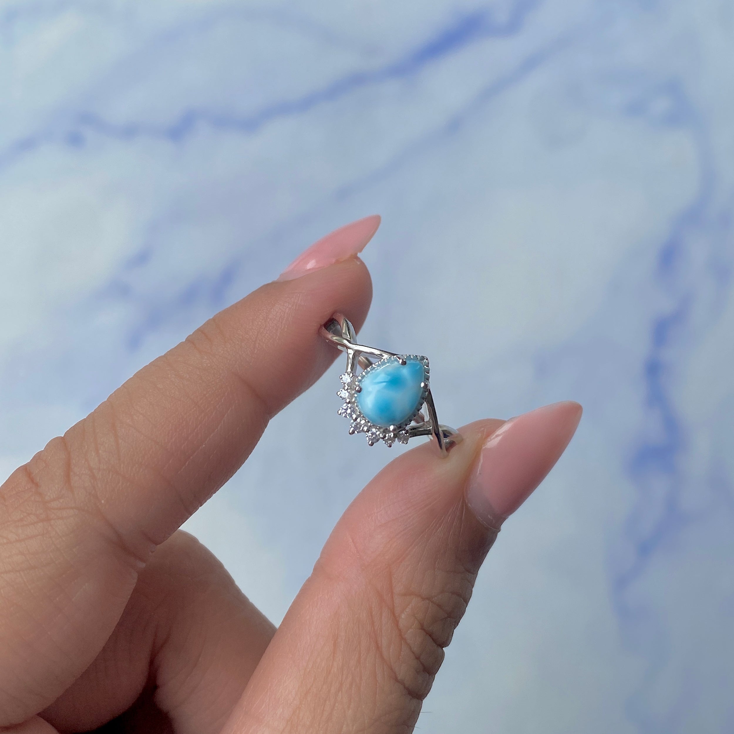 Larimar Ring-(LAR-SR-1930.)