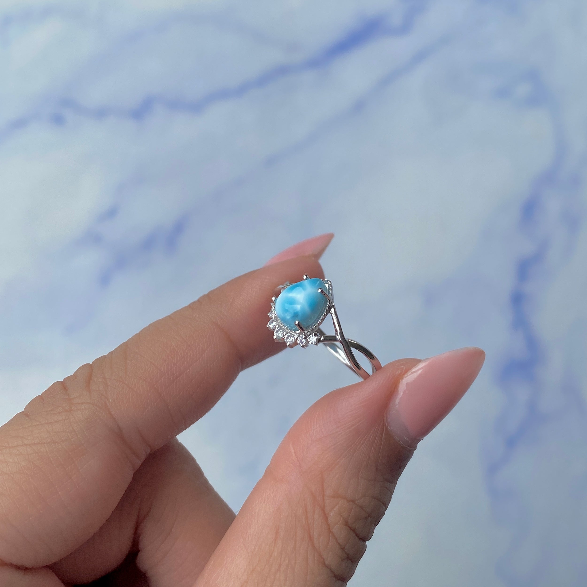Larimar Ring-(LAR-SR-1930.)