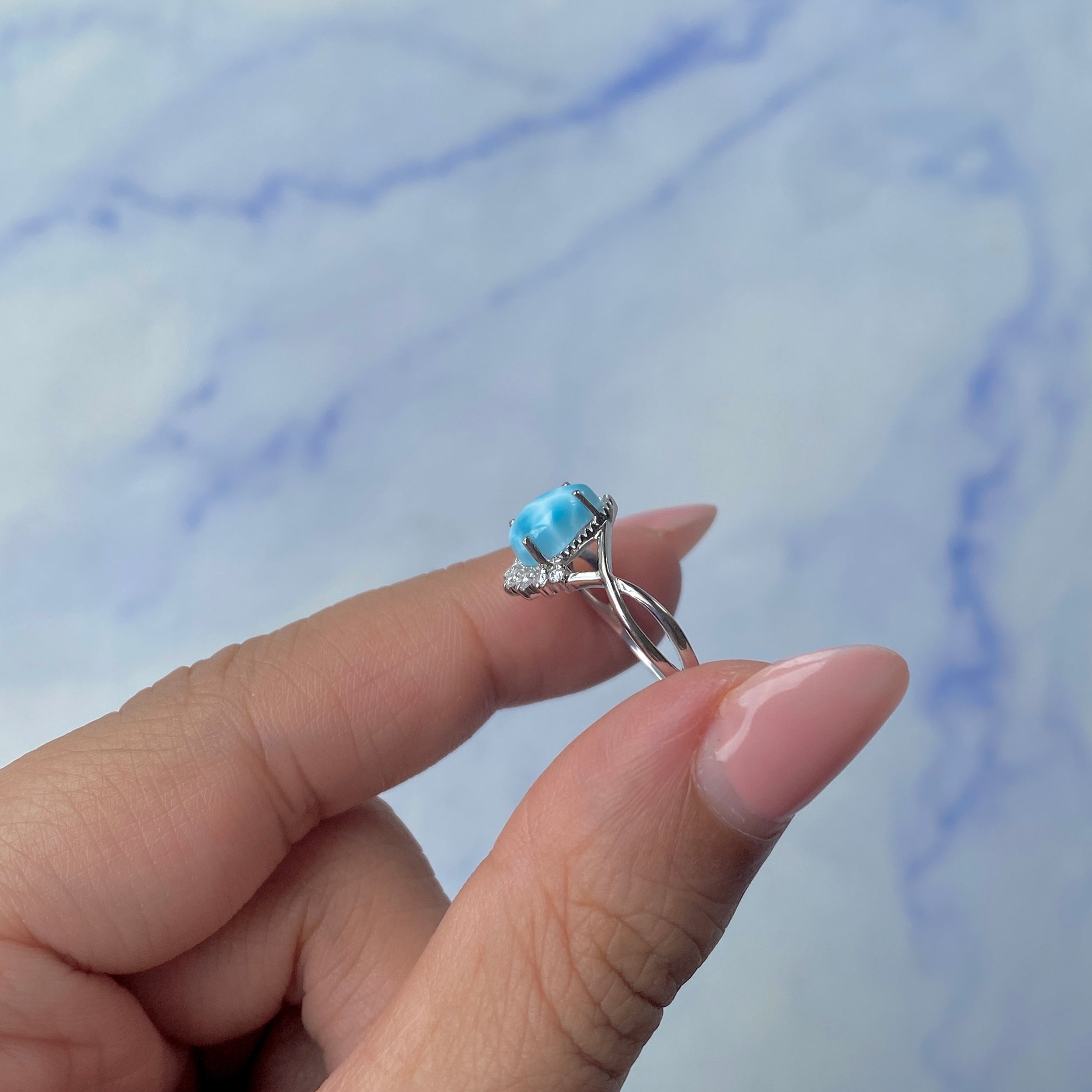 Larimar Ring-(LAR-SR-1930.)