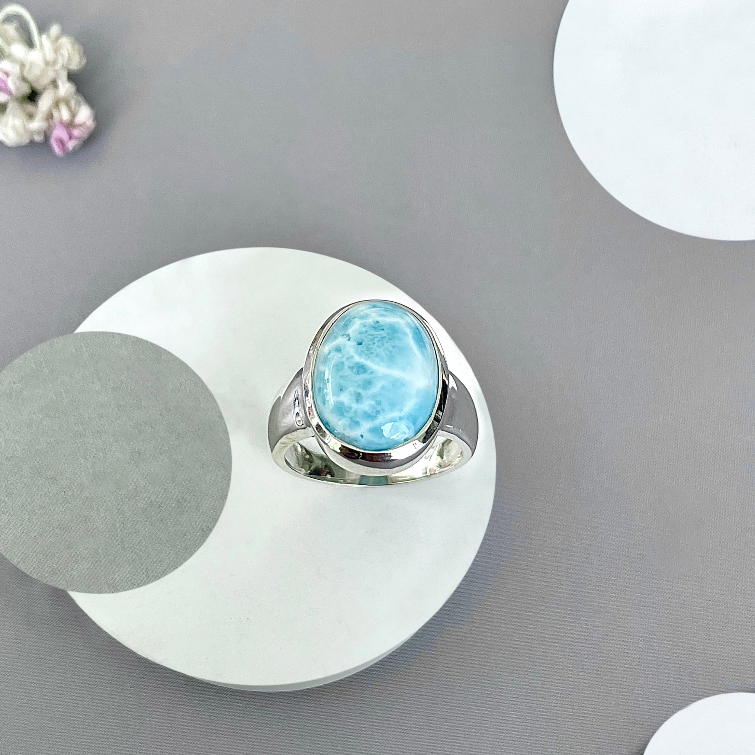 Larimar Ring-(LAR-SR-2128.)