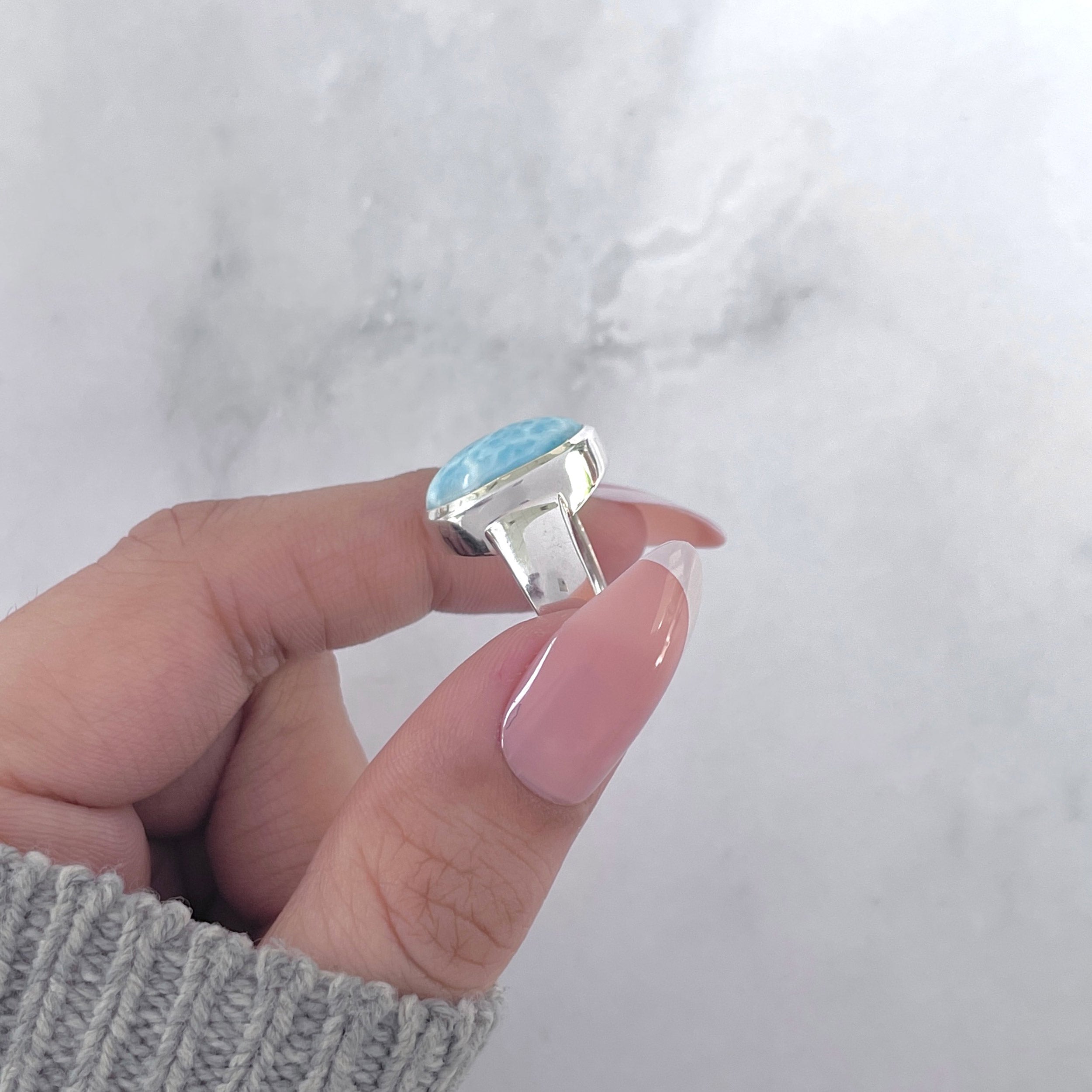 Larimar Ring-(LAR-SR-2128.)