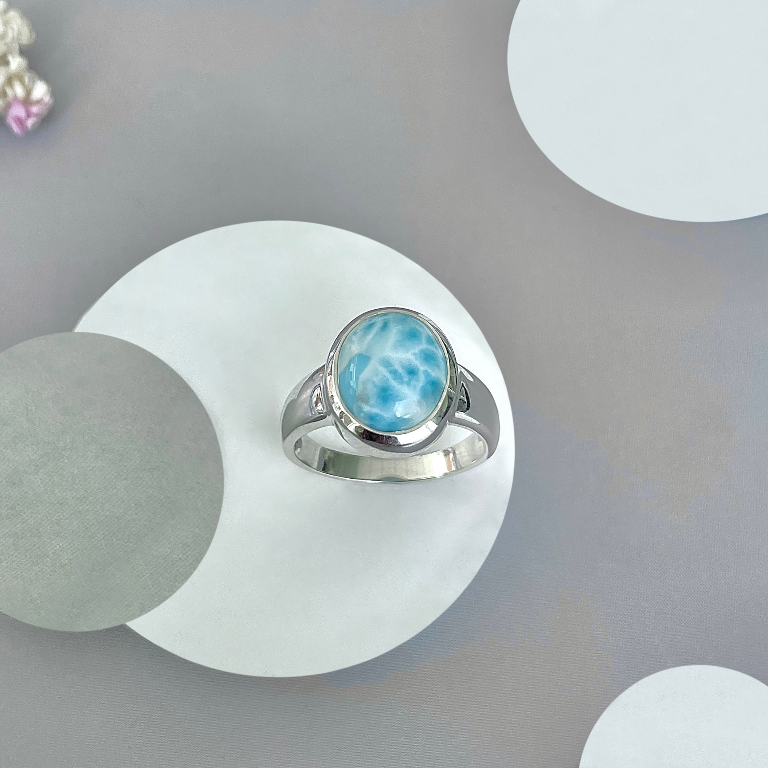 Larimar Ring-(LAR-SR-2132.)