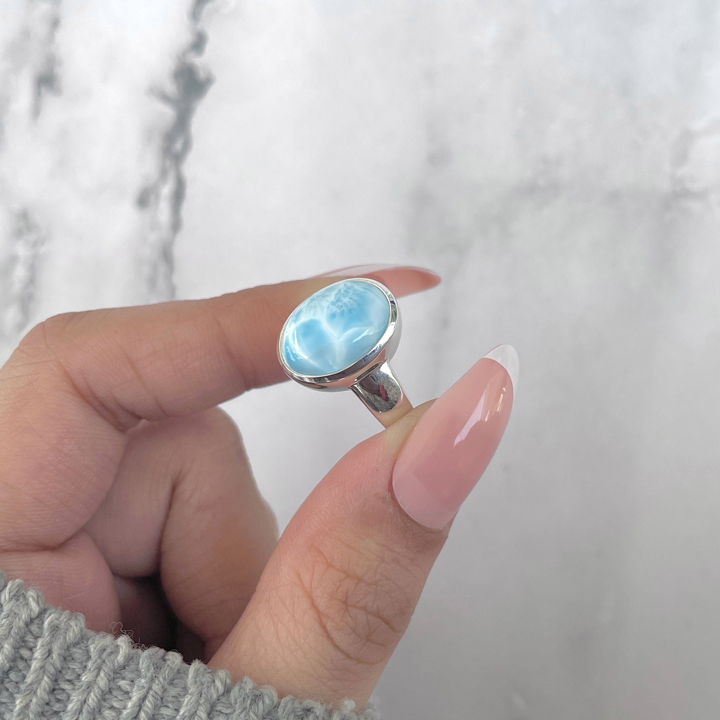 Larimar Ring-(LAR-SR-2173.)
