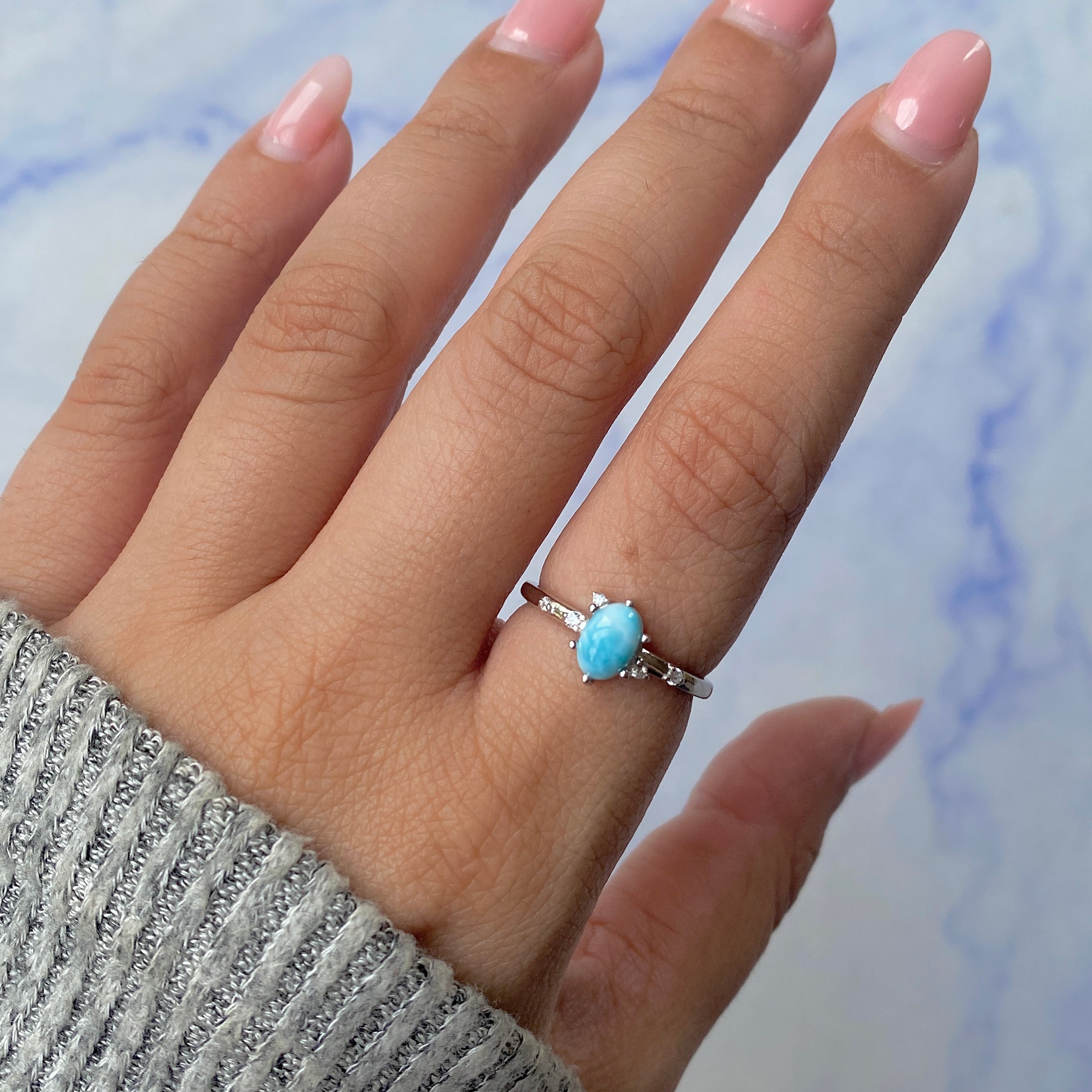 Larimar Ring-(LAR-SR-2273.)