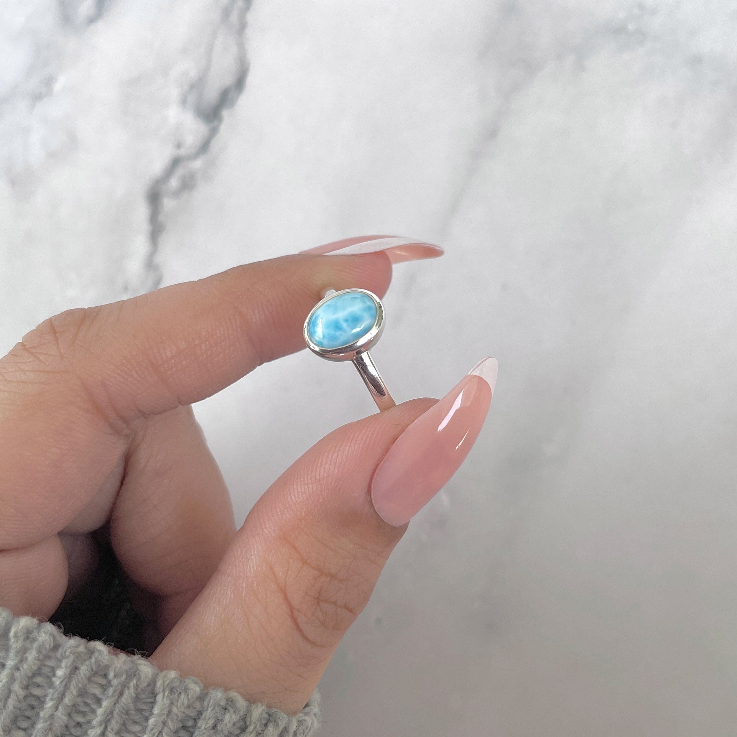 Larimar Ring-(LAR-SR-2512.)